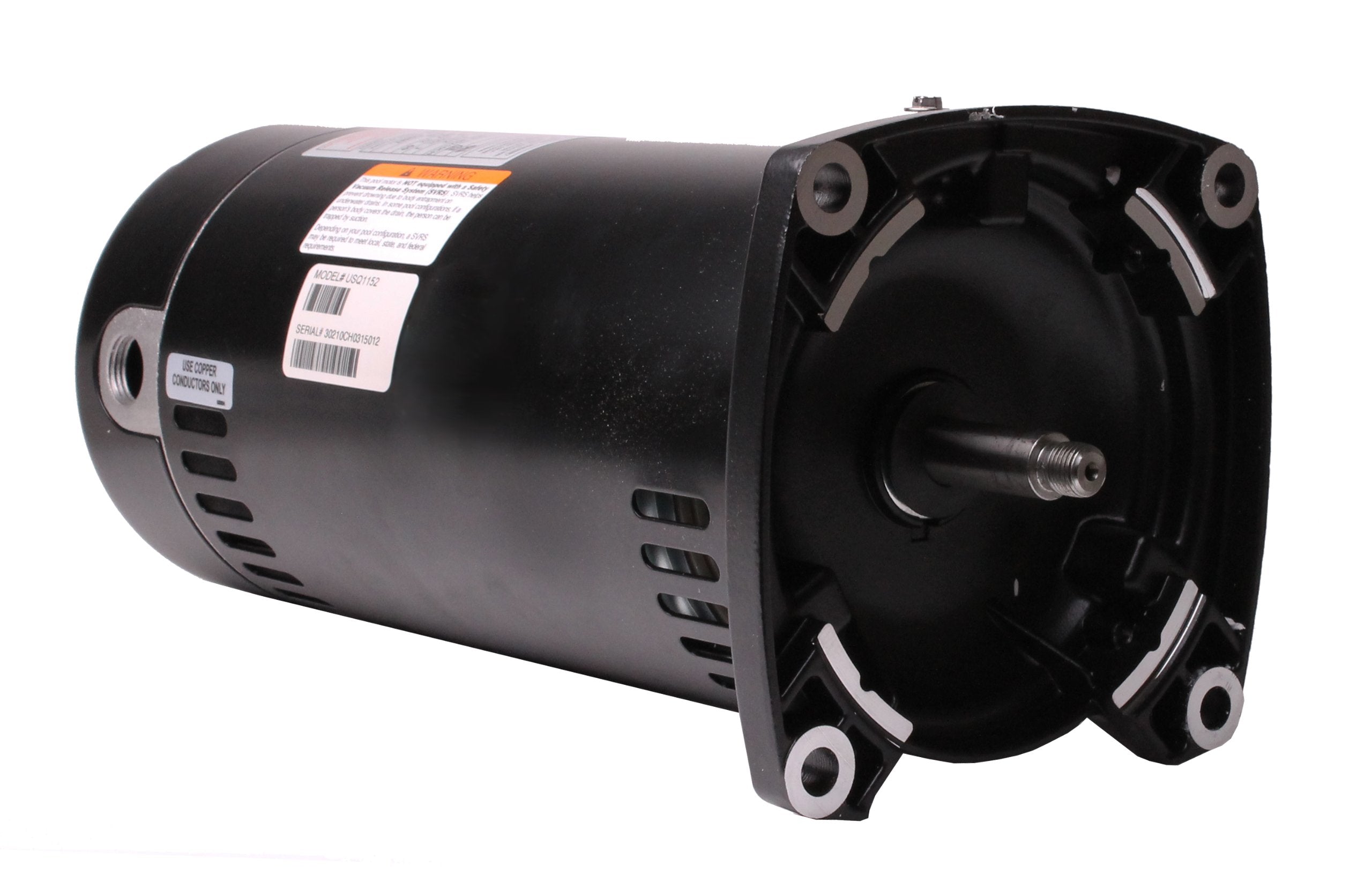 Century Usq1152 1 1/2 Hp, 1.1 Service Factor, 48Y Frame, Capacitor Start/Capacitor Run, Odp Enclosure, Square Flange Pool Motor