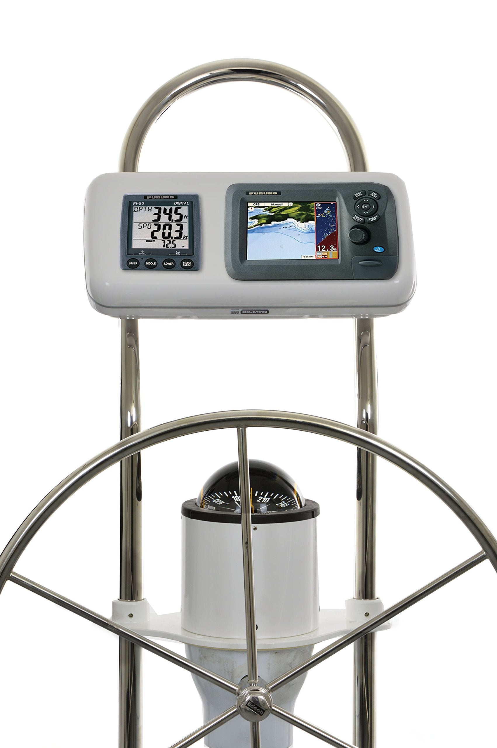 Navpod Gp2515 Systempod Pre-Cut F/Furuno Gp1670/Gp1670F 5.7'' & 1 Instrument F/12'' Wide Guard,WBEEAB00TFYPWVO