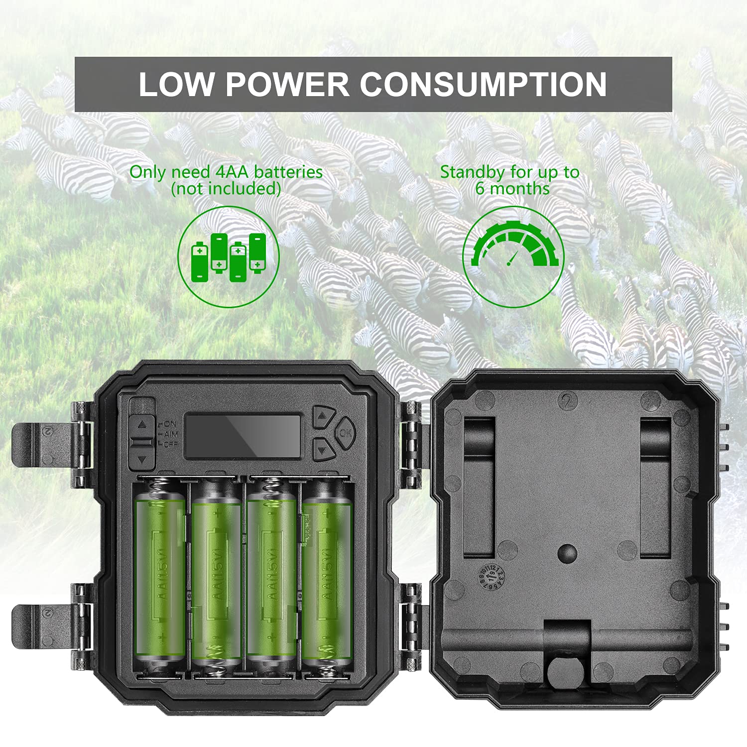 Wosports Mini Trail Camera,24Mp 1080P Hd Game Hunting Camera Motion Activated With Ir Night Vision Waterproof Video Cam For Wild