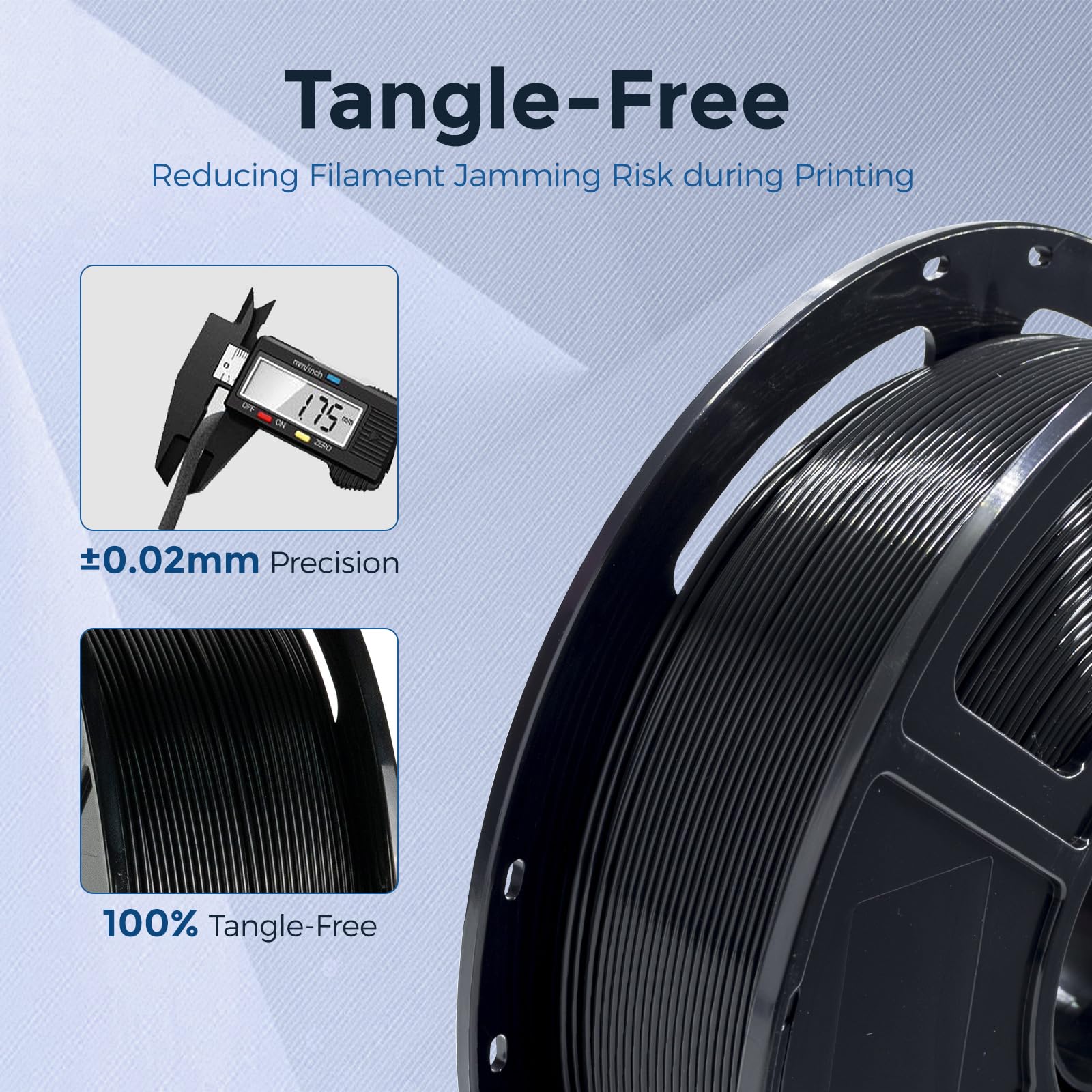 Flashforge Petg Pro Filament 1.75Mm Black, 3D Printer Filament 1Kg (2.2Lbs) Spool, Dimensional Accuracy +/  0.02Mm, 3D Printing