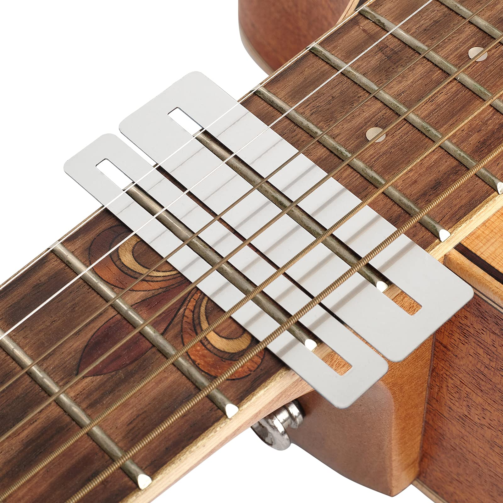 Guitar Fingerboard Luthier Tool Set Including Guitar Fret Crowning Luthier File, Fret Leveling Beam Sanding Leveler Beam And Fin