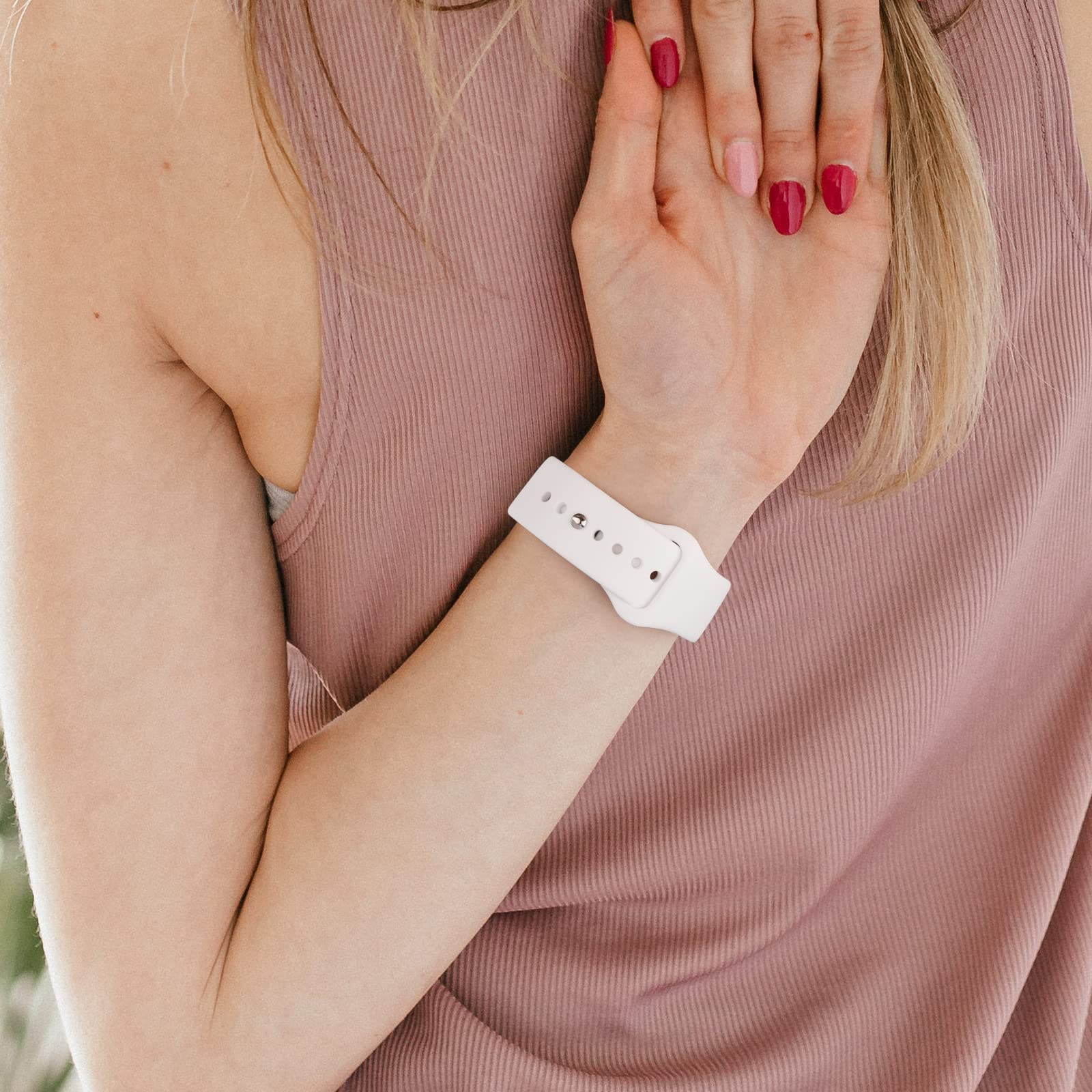 Meliya Bands For Coros Pace 3 / Apex Pro Smart Watch Bands, 22Mm Soft Silicone Sport Strap Replacement Band (White)