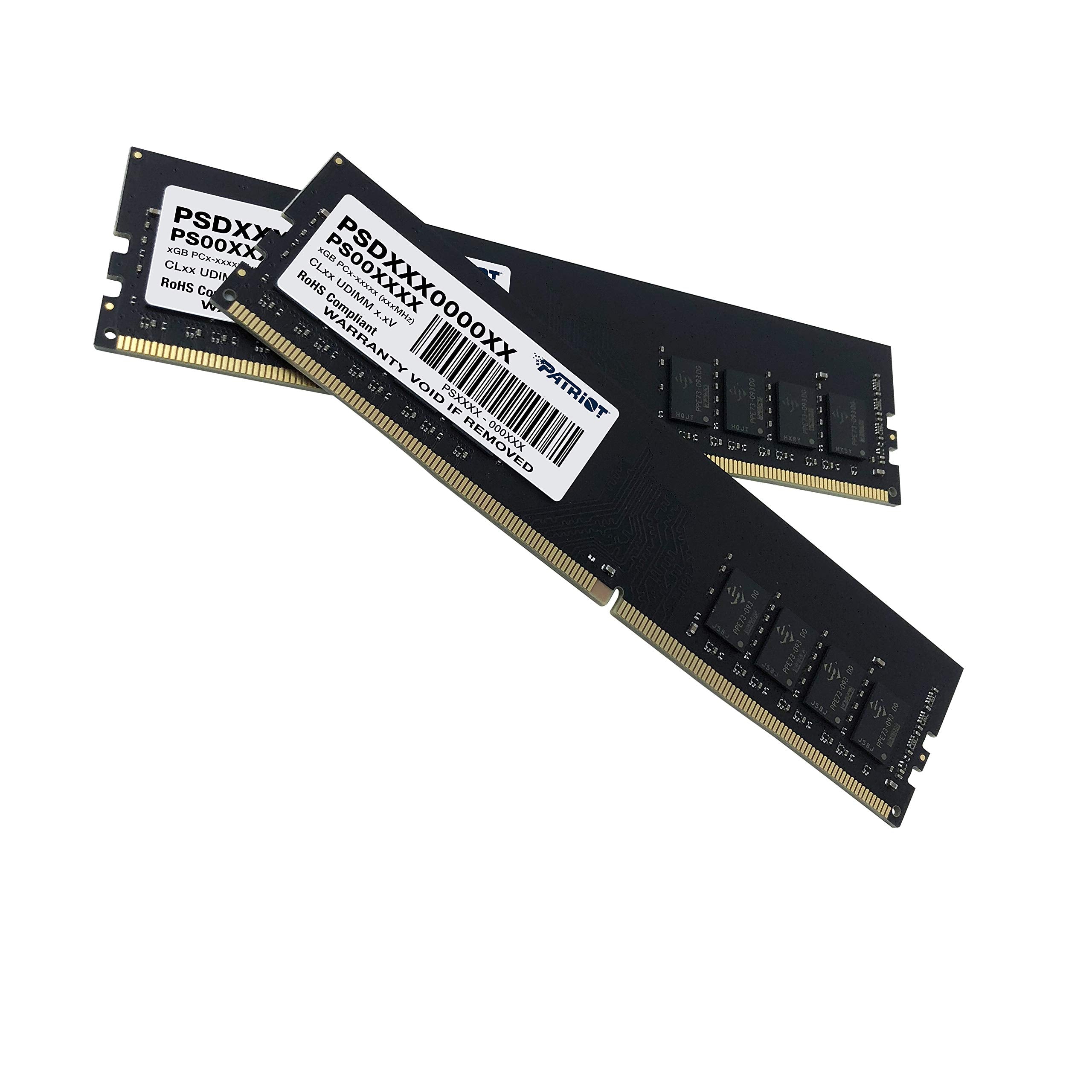 Patriot Memory DDR4 16GB (2x8GB) 3200MHz UDIMM Kit - Black, Model PSD416G3200K