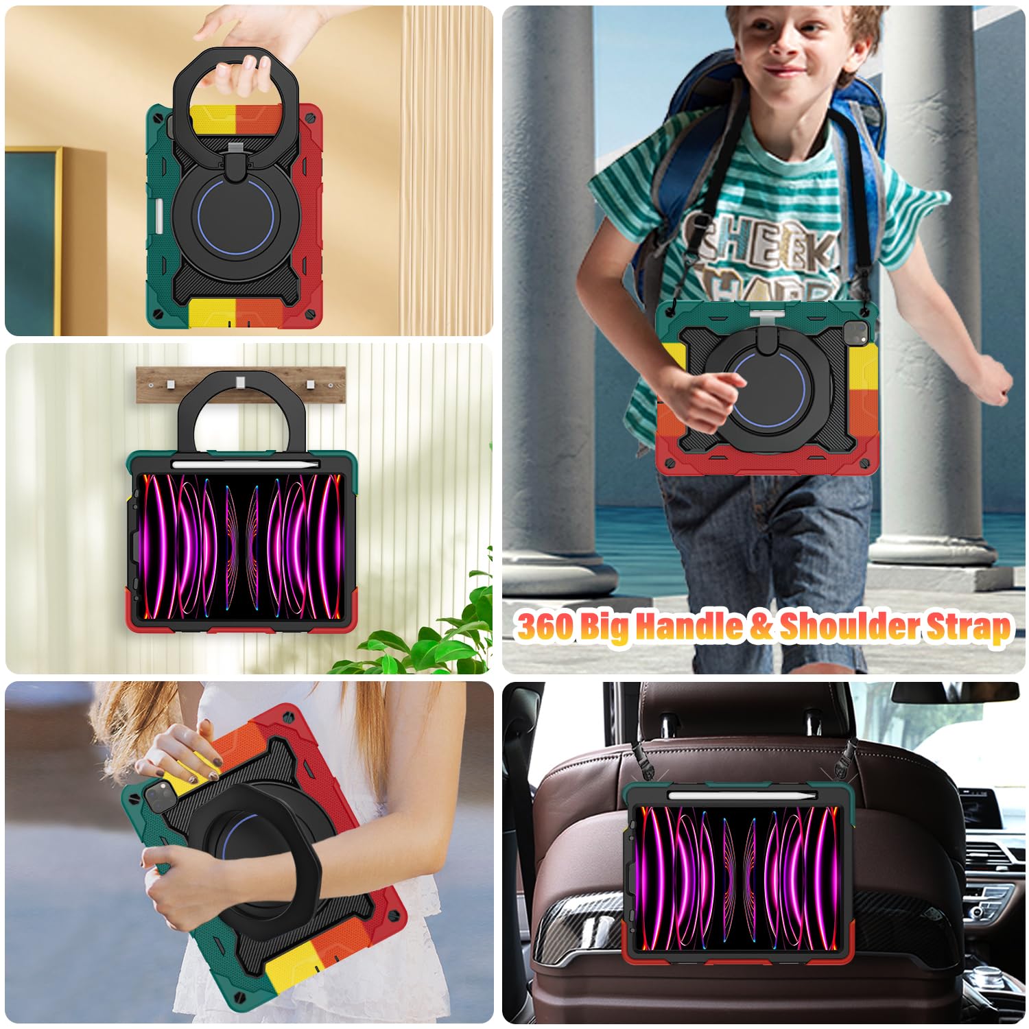 Roiskin For Ipad Air 5Th 4Th Generation Case (2022 2020) 10.9 Inch & Ipad Pro 11 Case 4Th/3Rd/2Nd/1St Gen[Screen Protector, Pen