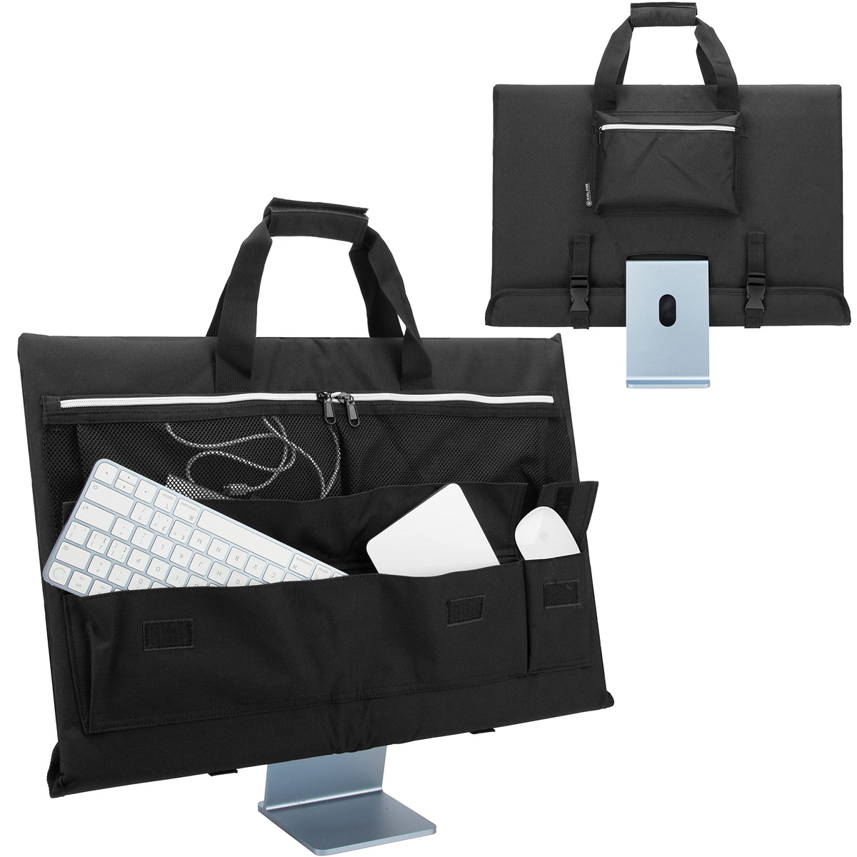 Kislane Travel Carrying Case For 24'' Imac Desktop Computer, Protective Storage Bag For Imac Monitor Dust Cover With Carry Handl