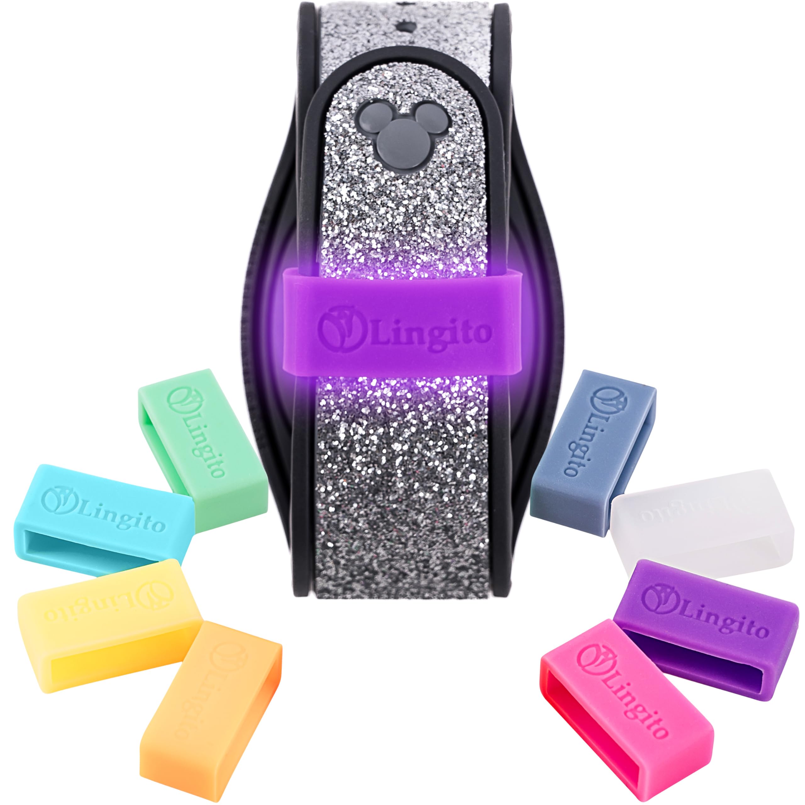 Magic Band Protectors, Multi Color Glow In The Dark Smart Watch Security Bands, Made For Fitbit Charge, Charge Hr, Garmin Vivofi