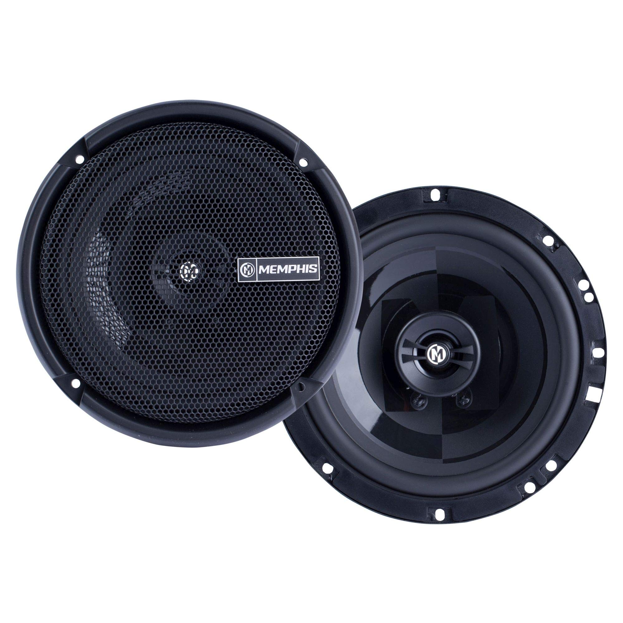 Memphis Audio PRX60 Power Reference Series 6.5 Oversize 2-Way Coaxial Speakers with Swivel Tweeters - Pair