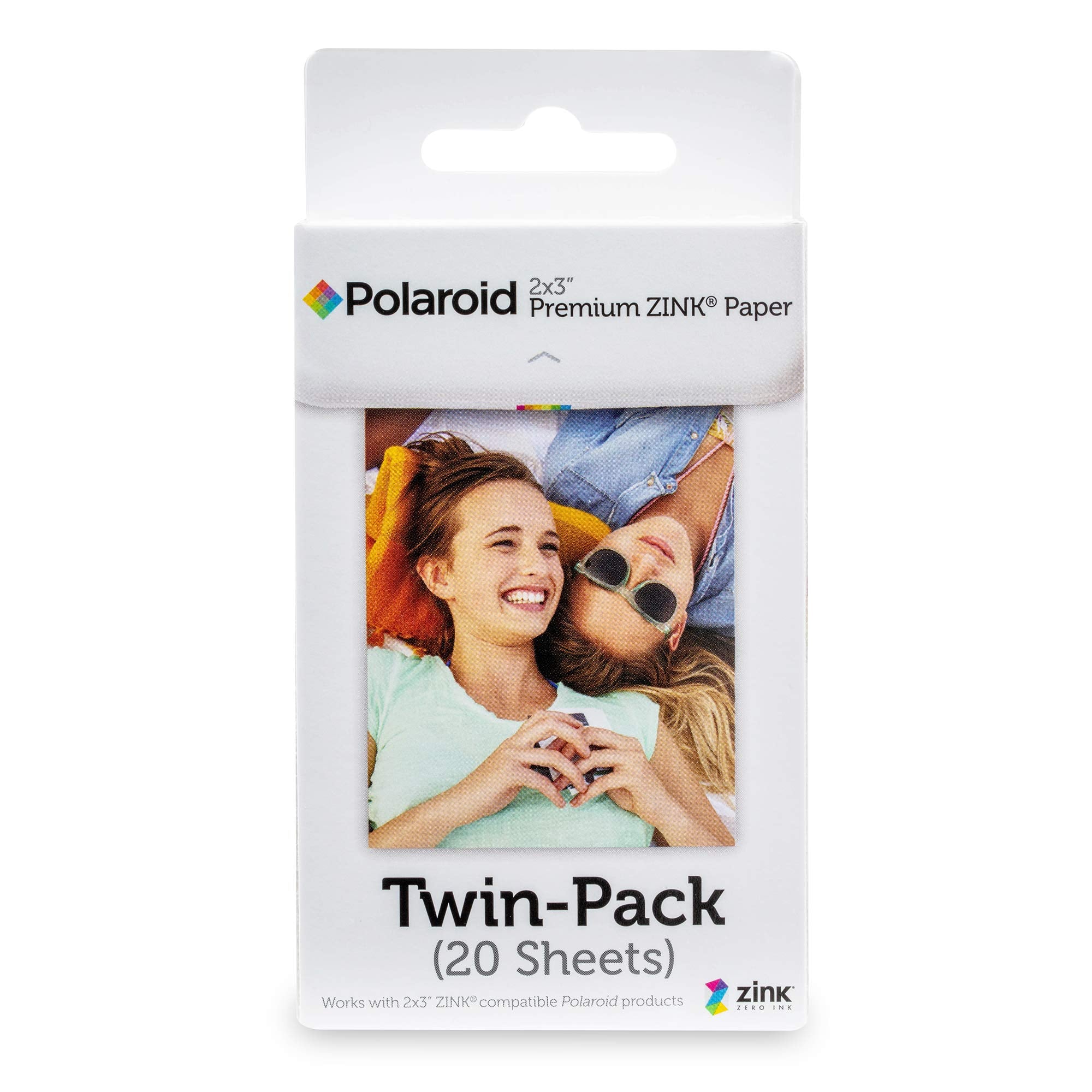 Zink Polaroid 2x3 Premium Zink Zero Photo Paper 20-Pack - Compatible with Polaroid Snap/SnapTouch Instant Print Digital Cameras 