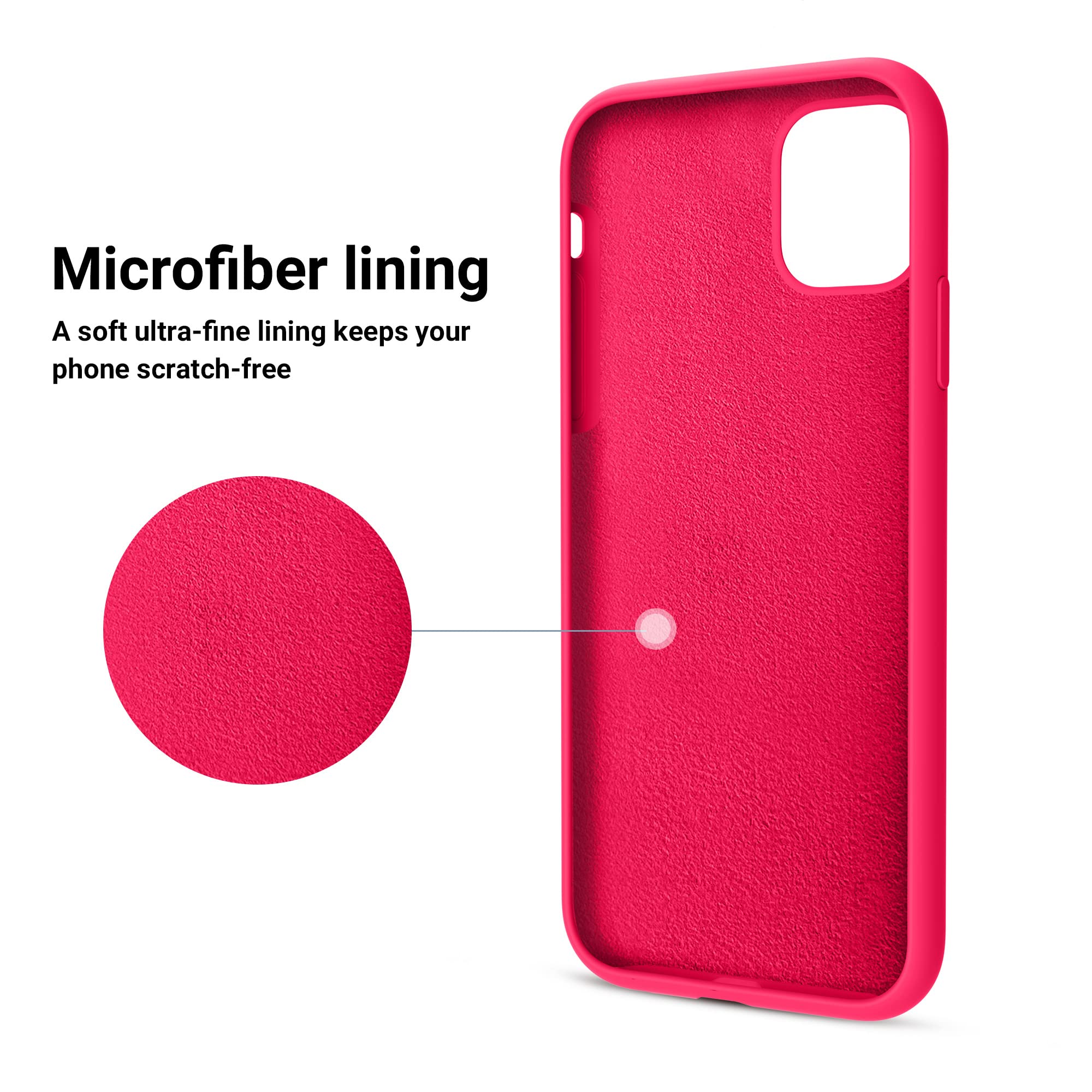 Otofly Soft Silicone Designed For Iphone 11 Cases,[Military Grade Drop Protection] [Anti Scratch Microfiber Lining] Shockproof P