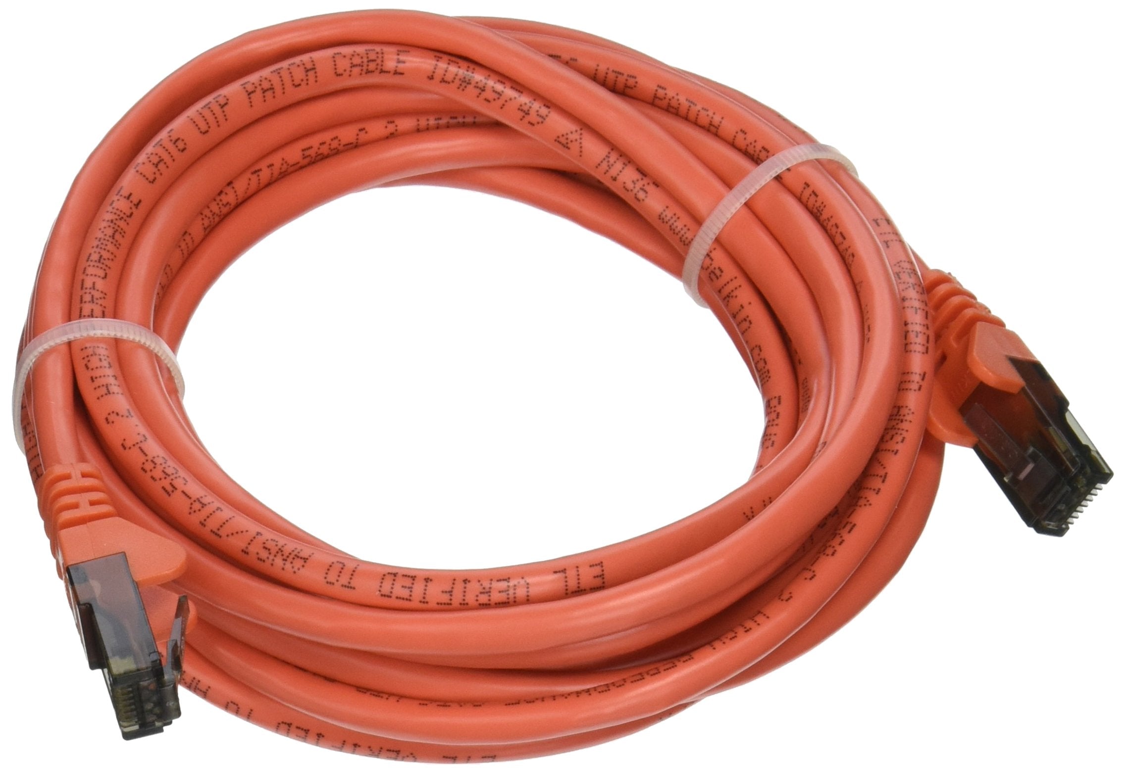 Belkin 14 Feet Rj45 Cat6 Snagless Patch Network Cable Orange (A3L980 14 Org S)