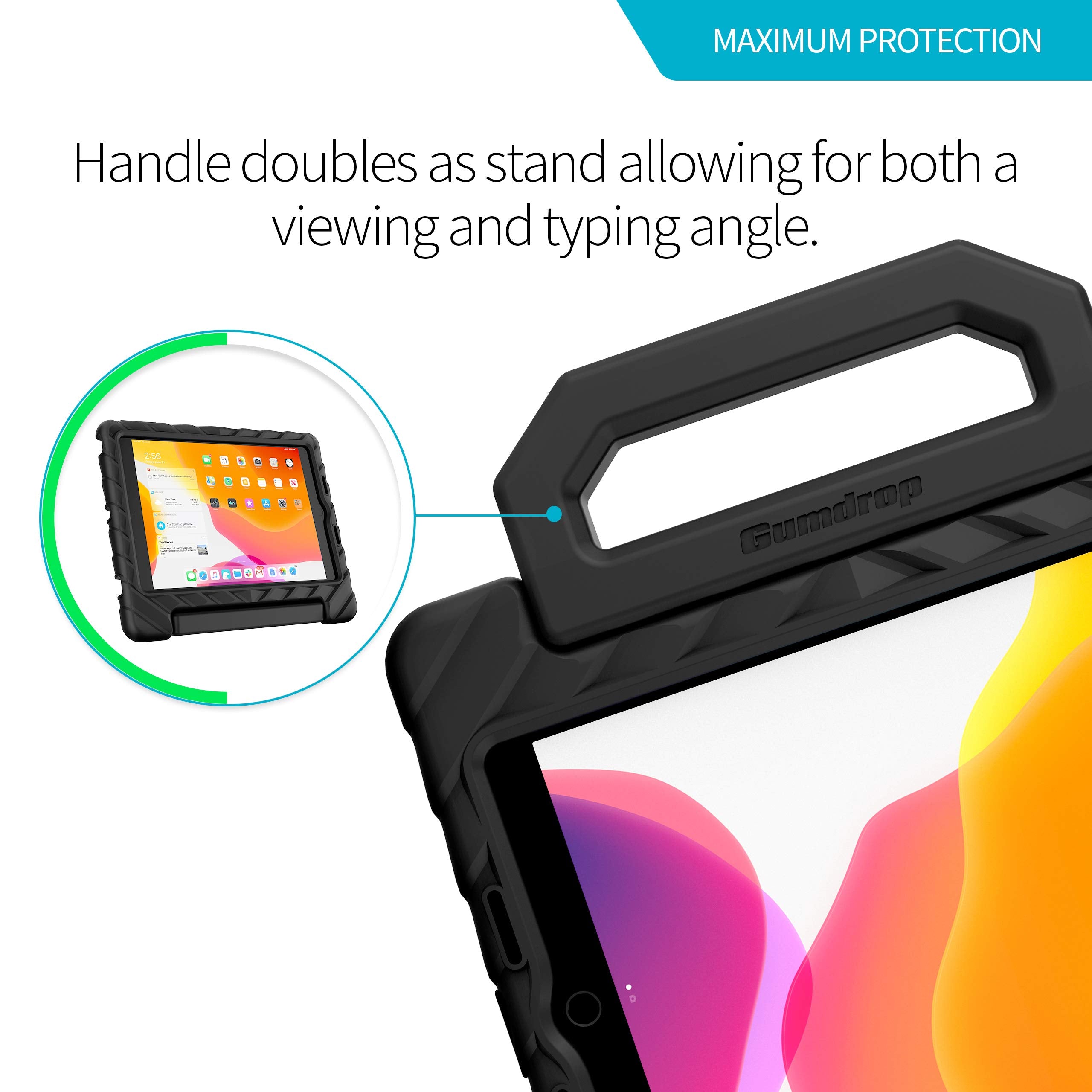 Gumdrop Foamtech Case Only Fits Apple Ipad 9Th | 8Th | 7Th Generation (10.2-Inch) Rugged Lightweight Shockproof & Drop Tested Fo