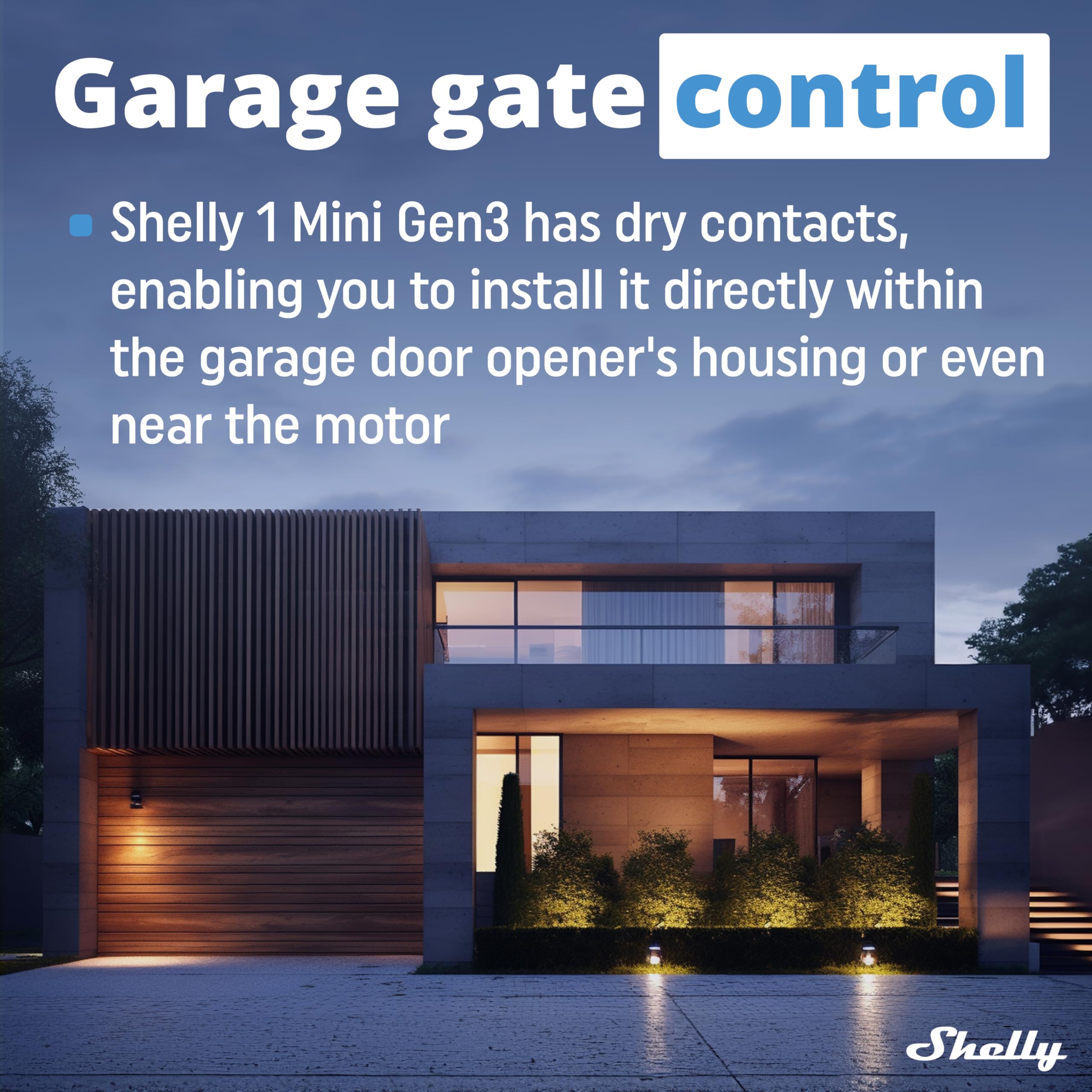 Shelly 1 Mini Gen3 | Wifi Smart Switch Relay 1 Channel 8A | Home Automation | Bluetooth Gateway | Compatible With Alexa & Google