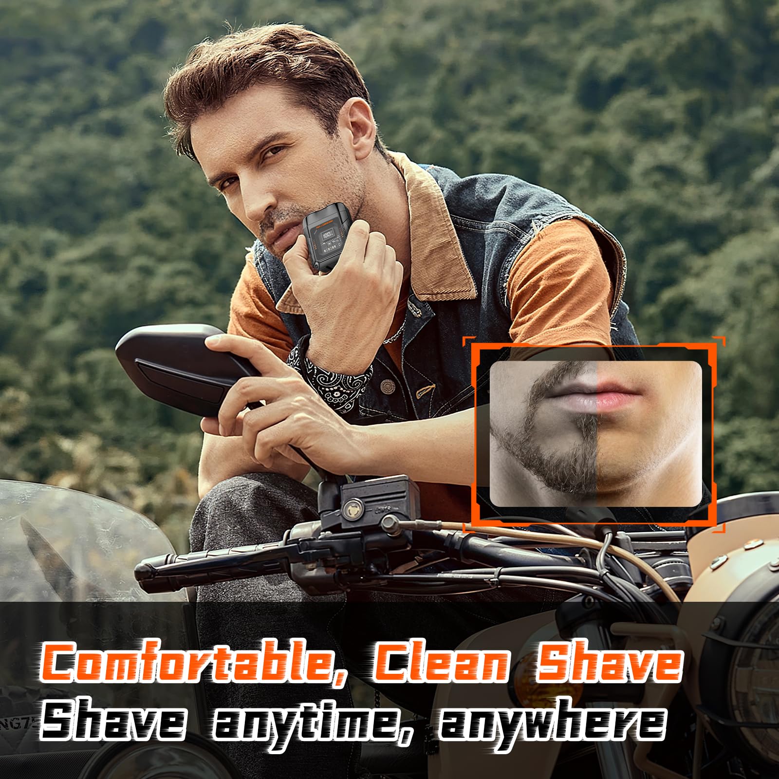 Mini Portable Electric Shaver, Maxgroom 8500Rpm Compact Motor Electric Razor For Men, Ipx7 Waterproof Wet & Dry Cordless Pocket