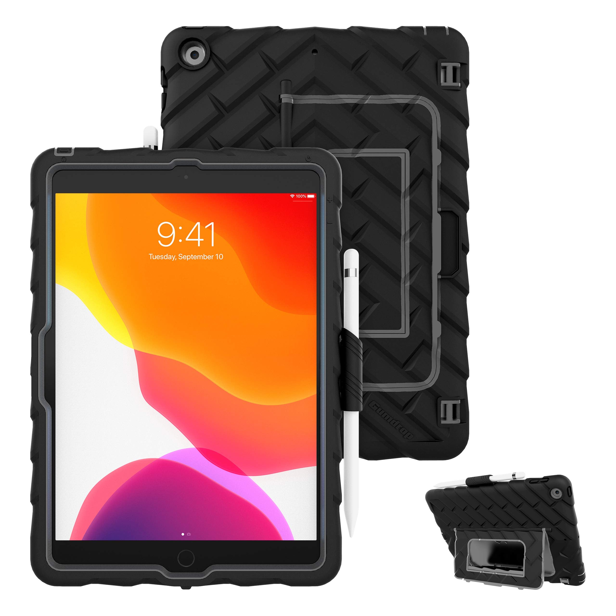 Gumdrop Hideaway Case Fits Apple Ipad 9Th | 8Th | 7Th Gen (10.2 Inch) Designed For K 12 Students Teachers And Classrooms � Drop Tested Rugged Shockproof Bumpers For Reliable Device Protection � Black