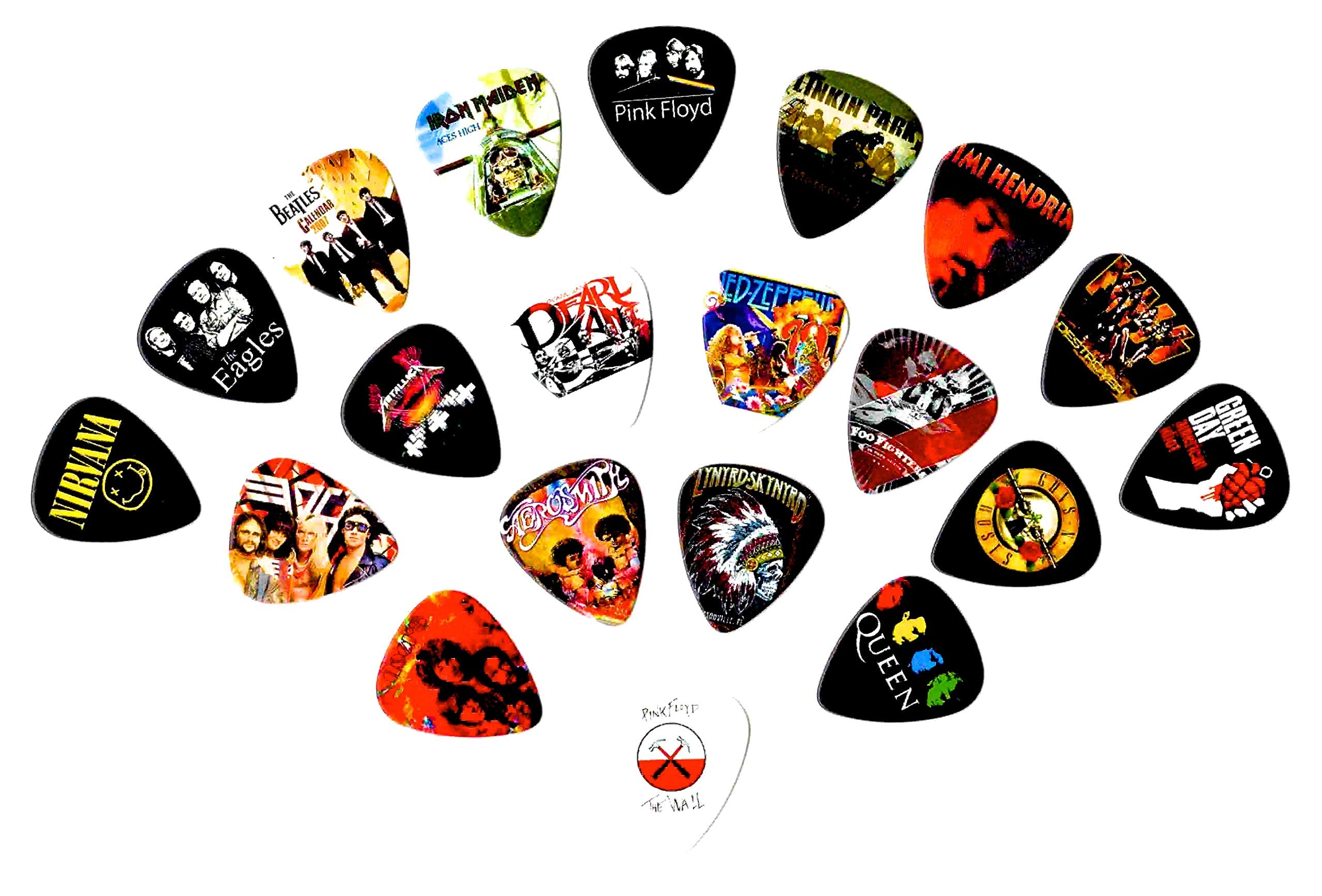 Legendary Bands Guitar Picks  [Mega Standard] 20 Picks In A Packet
