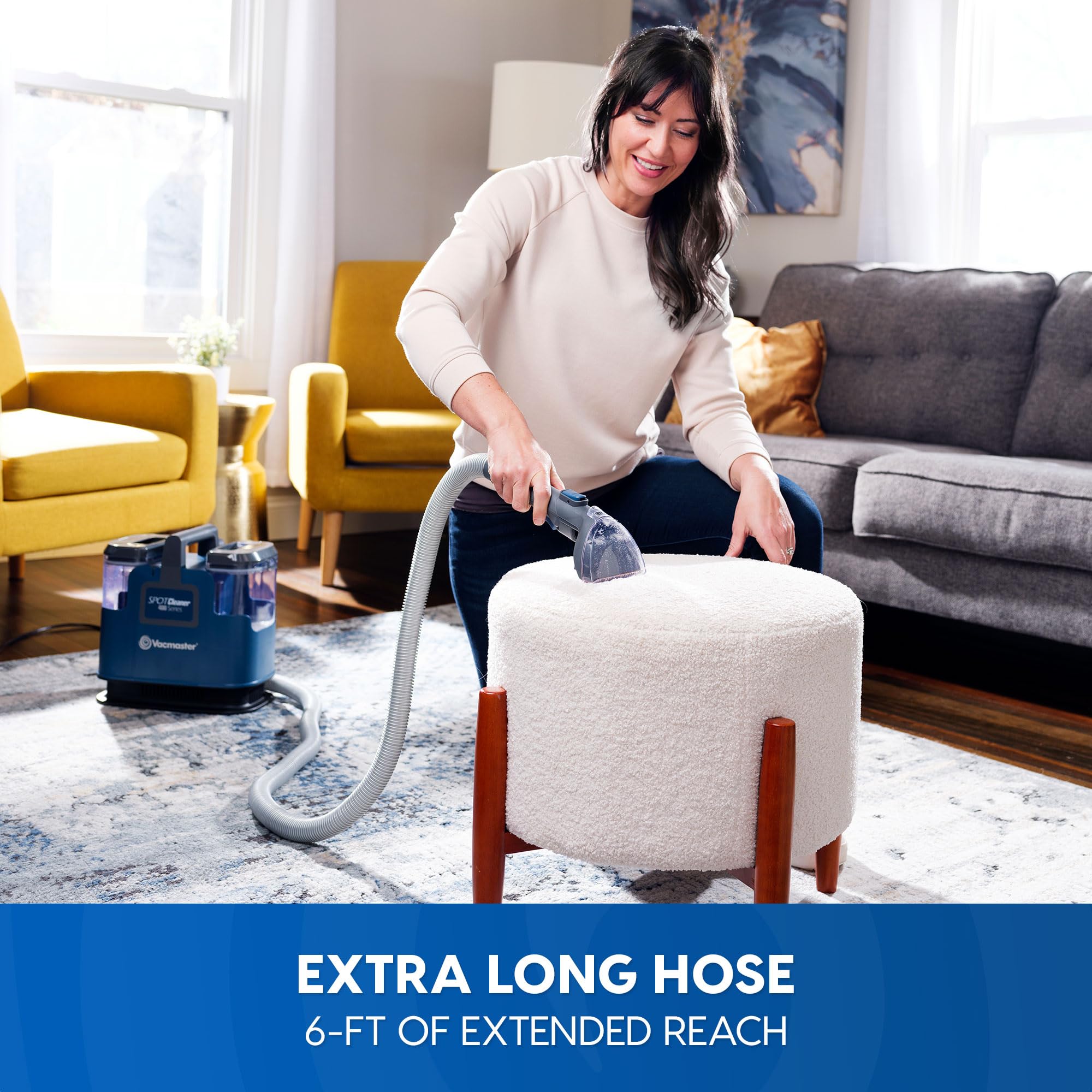 Vacmaster Scb301 400 Series Upholstery Spot Machine, 15Kpa Power Suction With Versatile Tools For Pets, Area Rugs And Couches, P