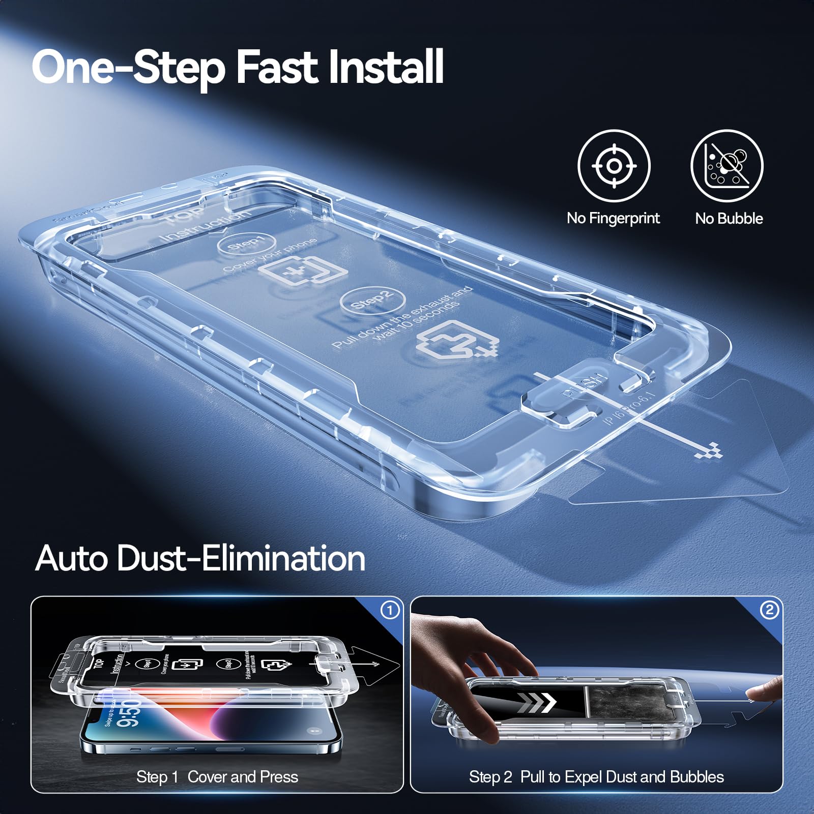 Smartdevil 3 Pack Screen Protector For Iphone 12 Mini, Tempered Glass, Hd Clear Film, Easy Installation, Dust Free & Bubble Free