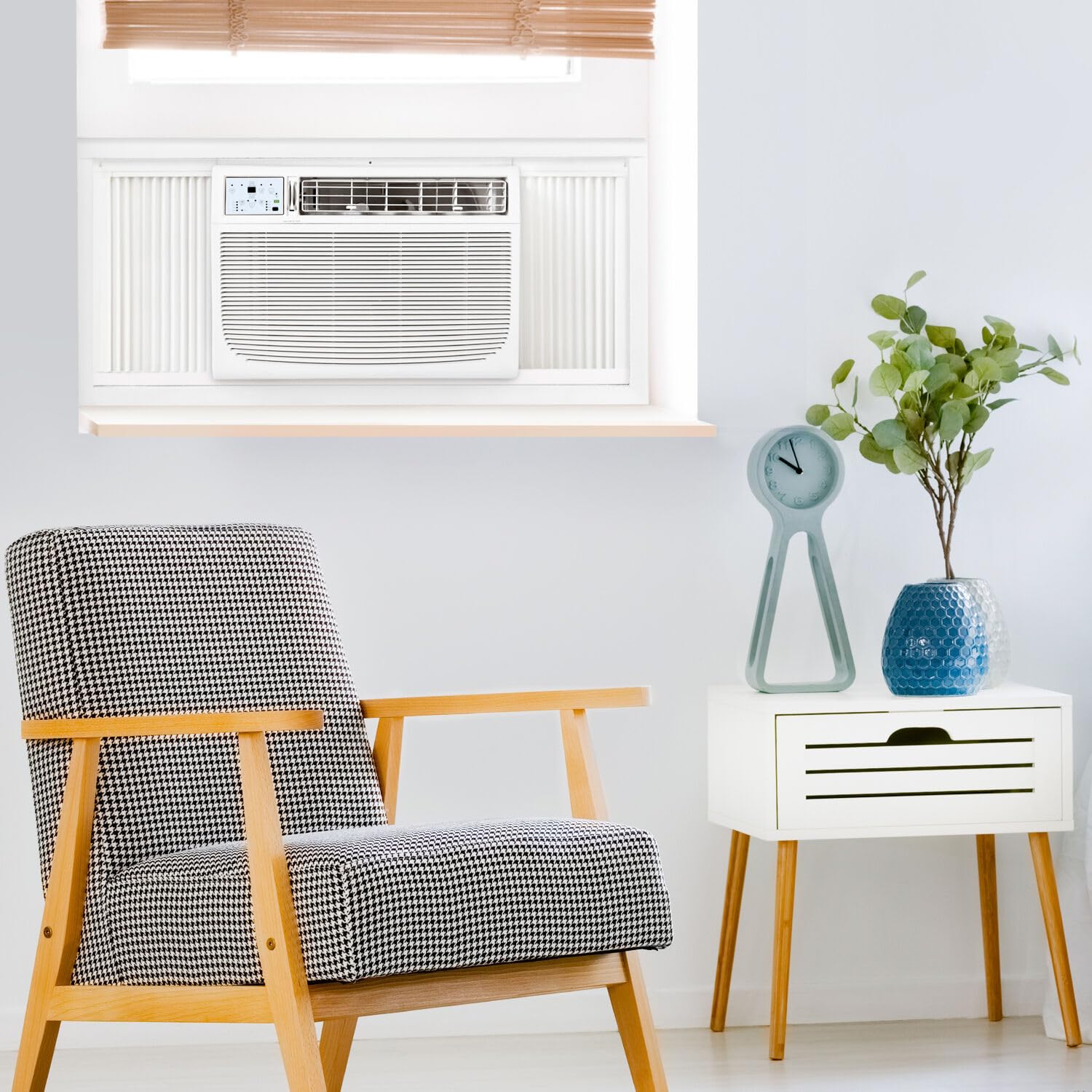 Keystone 18,000 Btu Window Air Conditioner And Dehumidifier, 230V, Window Unit Air Conditioners For Apartment, Living Room, Bedroom, Large Rooms Up To 1000 Sq.Ft., Window Air Conditioner With Remote