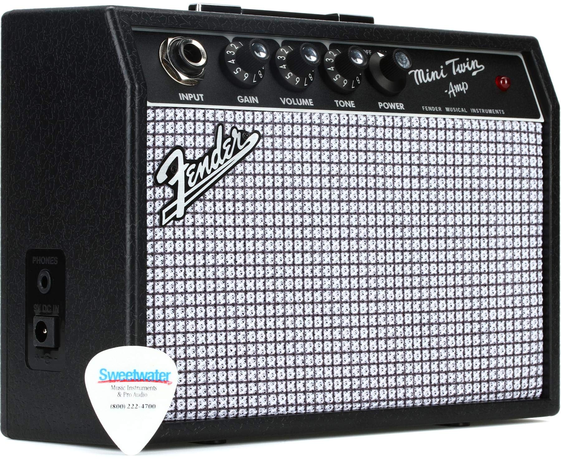 Fender Mini 65 Twin-Amp Electric Guitar Amplifier, Black, with 2-Year Warranty