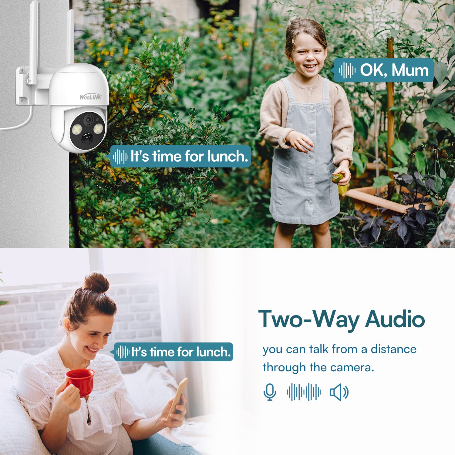 Woolink 4Pcs 4Mp Solar Security Camera Wireless Outdoor, 2.5K Pan/Tilt Rechargeable Battery Powered, 2.4Ghz Wifi Camera For Home