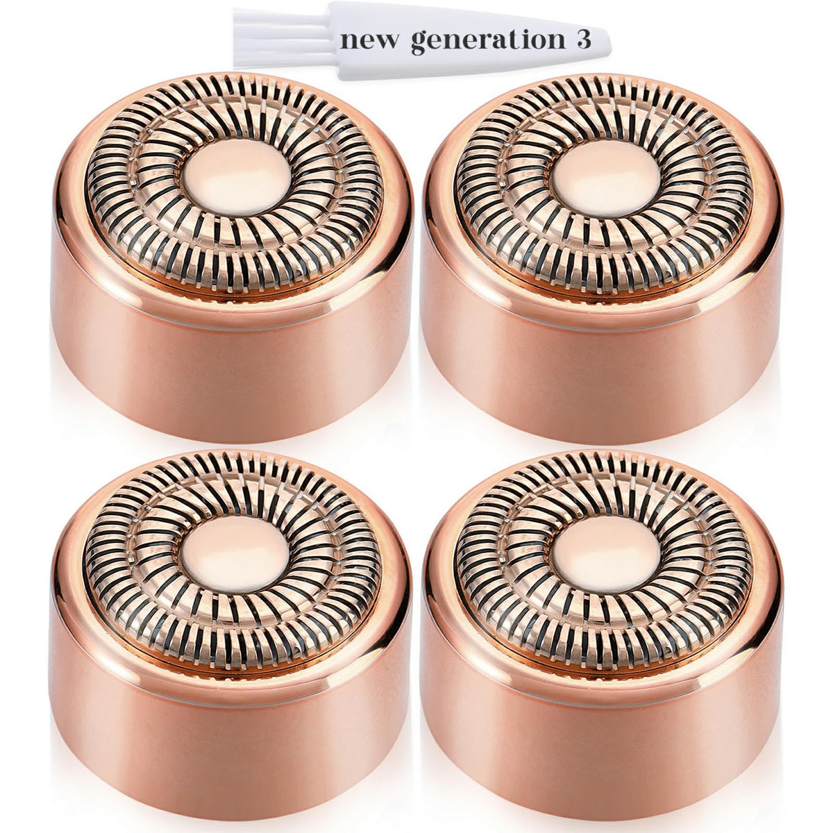 Replacement Heads New Generation 3 For Finishing Touch Flawless Facial Hair Remover Ring Light,New Version Replacement Blades Fo