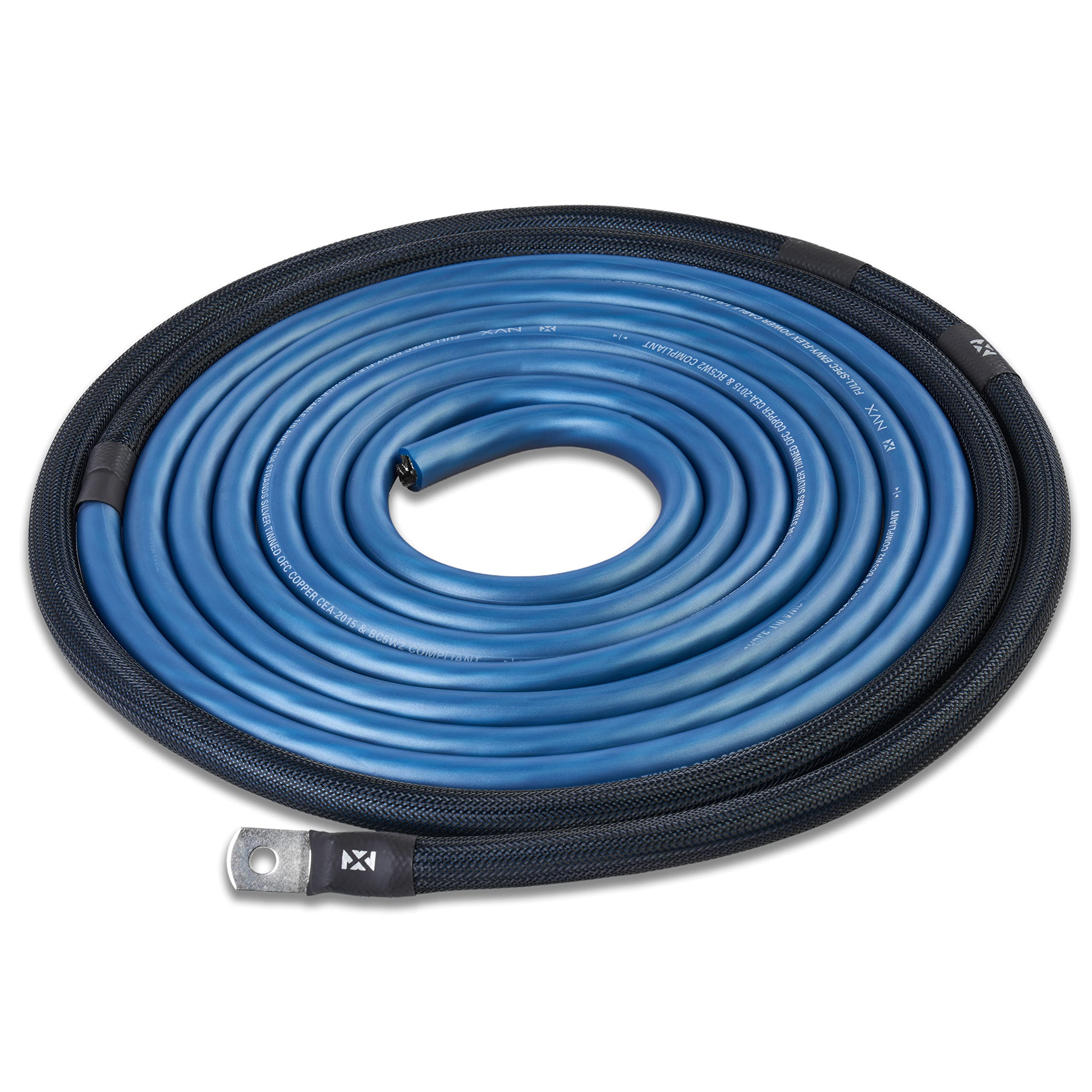 Nvx True 1/0 Gauge Awg 100% Ofc Amplifier Wiring Kit Without Rca Cable   Xapk0