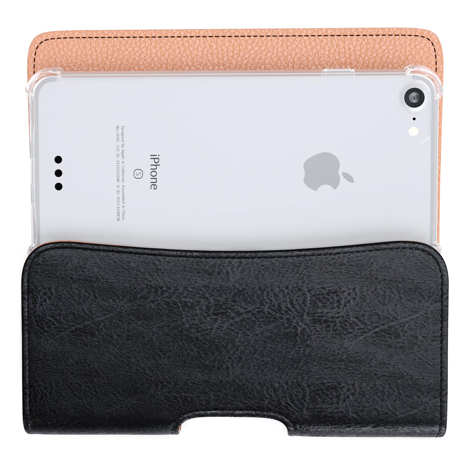 Bomea Holster For Iphone Se, Iphone 8, 7, 6S, 6 Cell Phone Belt Holder Case With Belt Clip, Loop, Built In Card Holder Pouch Cov