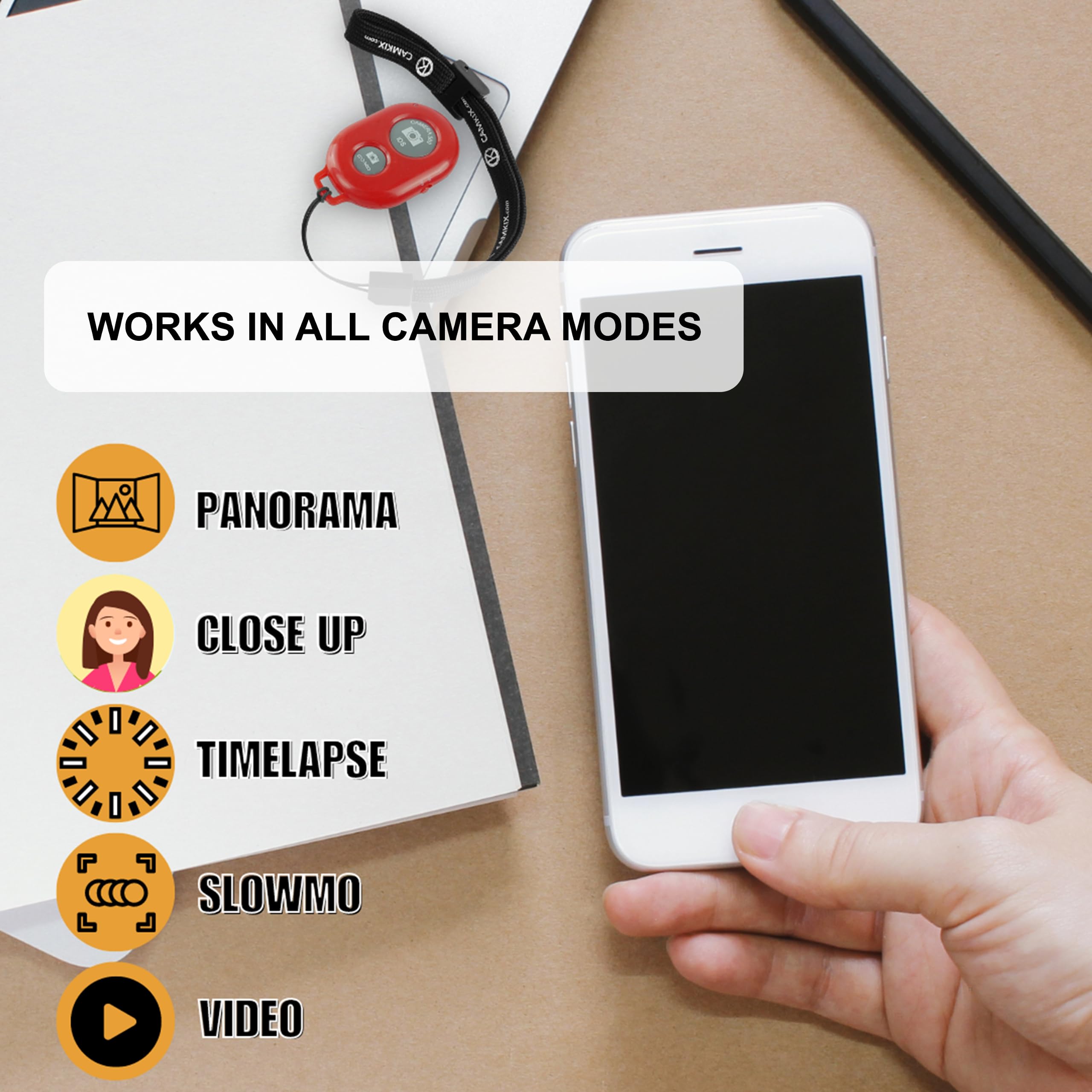 Camkix Camera Shutter Remote Control With Bluetooth Wireless Technology   Create Amazing Photos And Videos Hands Free   Works Wi