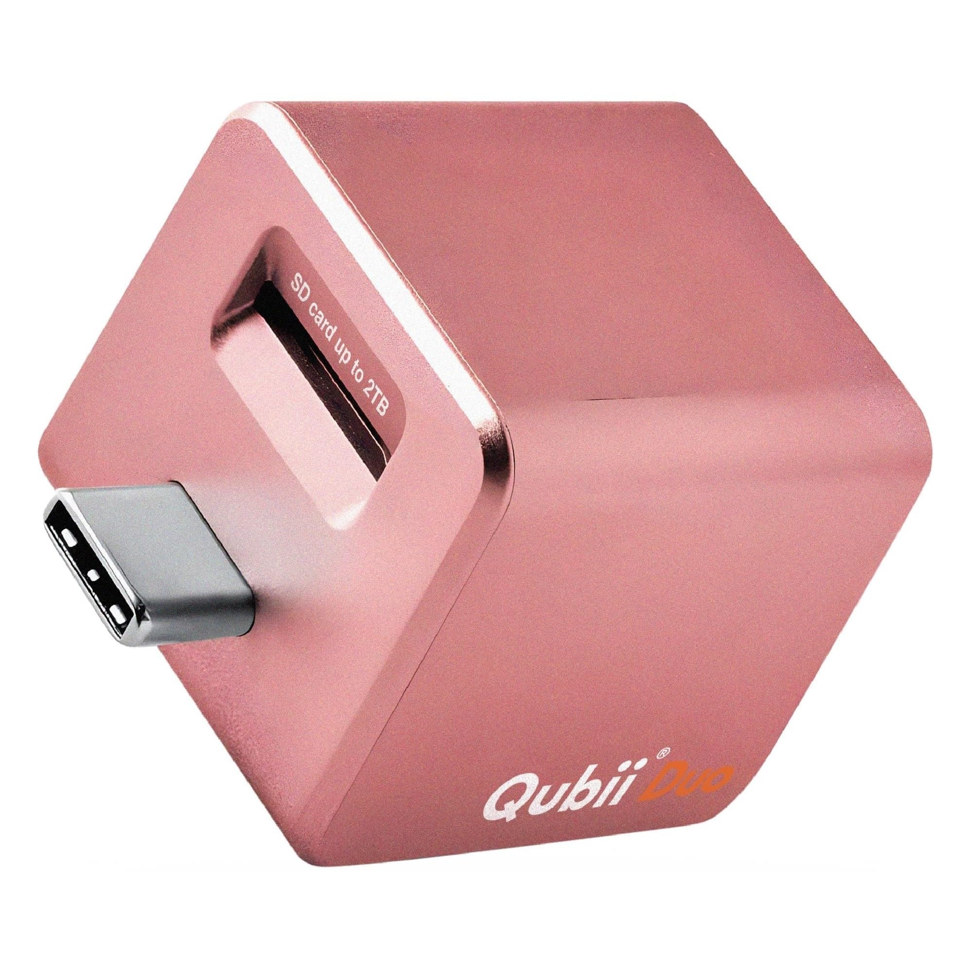 MAKTAR MFi-Certified Qubii Duo USB-C Auto Photo Storage & iPhone Backup Ends icloud fees. Free APP Apple Android One Button Rest
