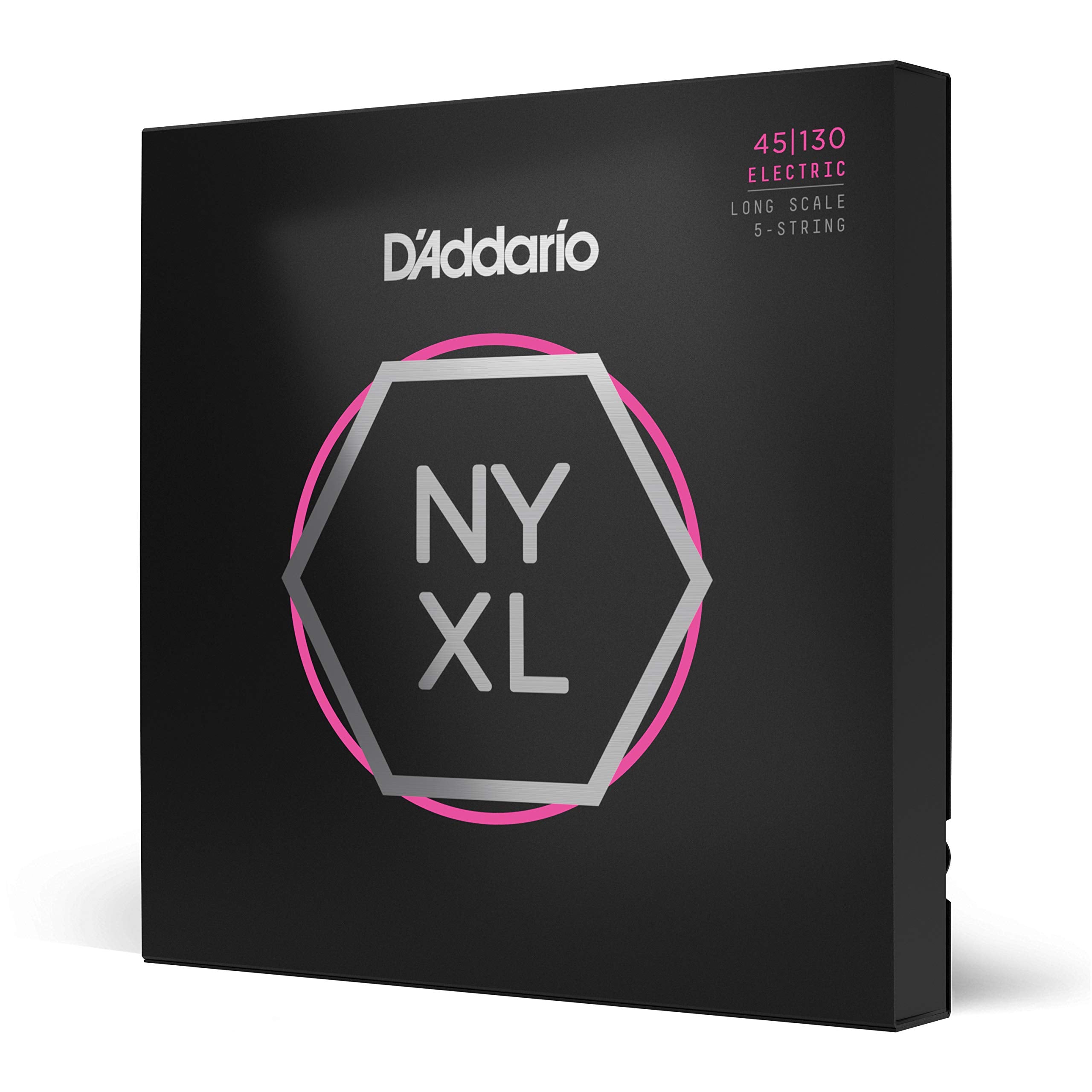 D'Addario Bass Guitar Strings   Nyxl Bass Strings   Nyxl45130   Unrivaled Strength, Tuning Stability, Enhanced Response   For 5