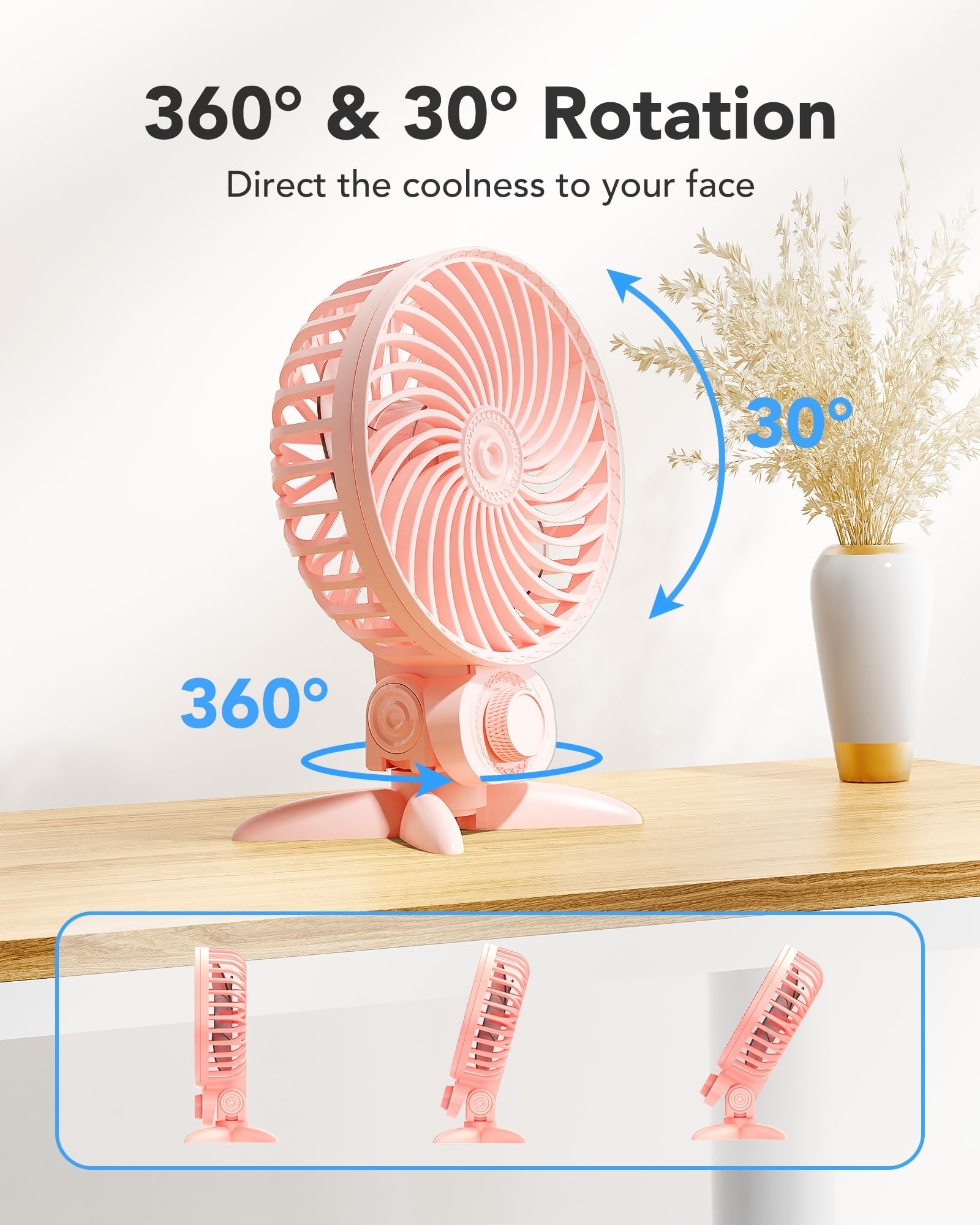 Usb Desktop Fan Portable Desktop Small Fan Plugable Computer Cooling Fan Multi Speed Mute Mini Fan Large Wind Usb Powered Fan Fo