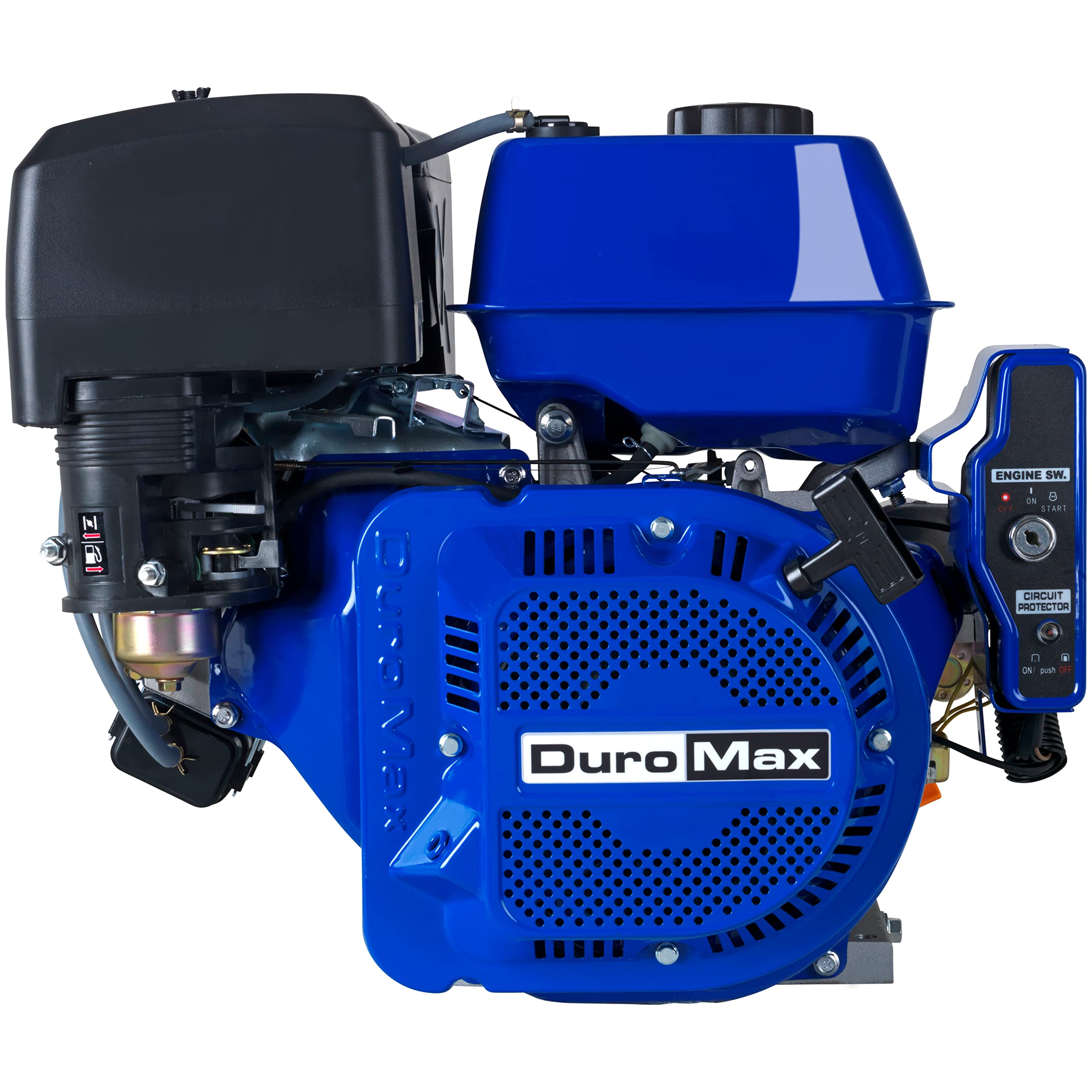 Duromax Xp18Hpe 440Cc Recoil/Electric Start Gas Powered 50 State Approved, Multi-Use Engine, Xp18Hpe, Blue