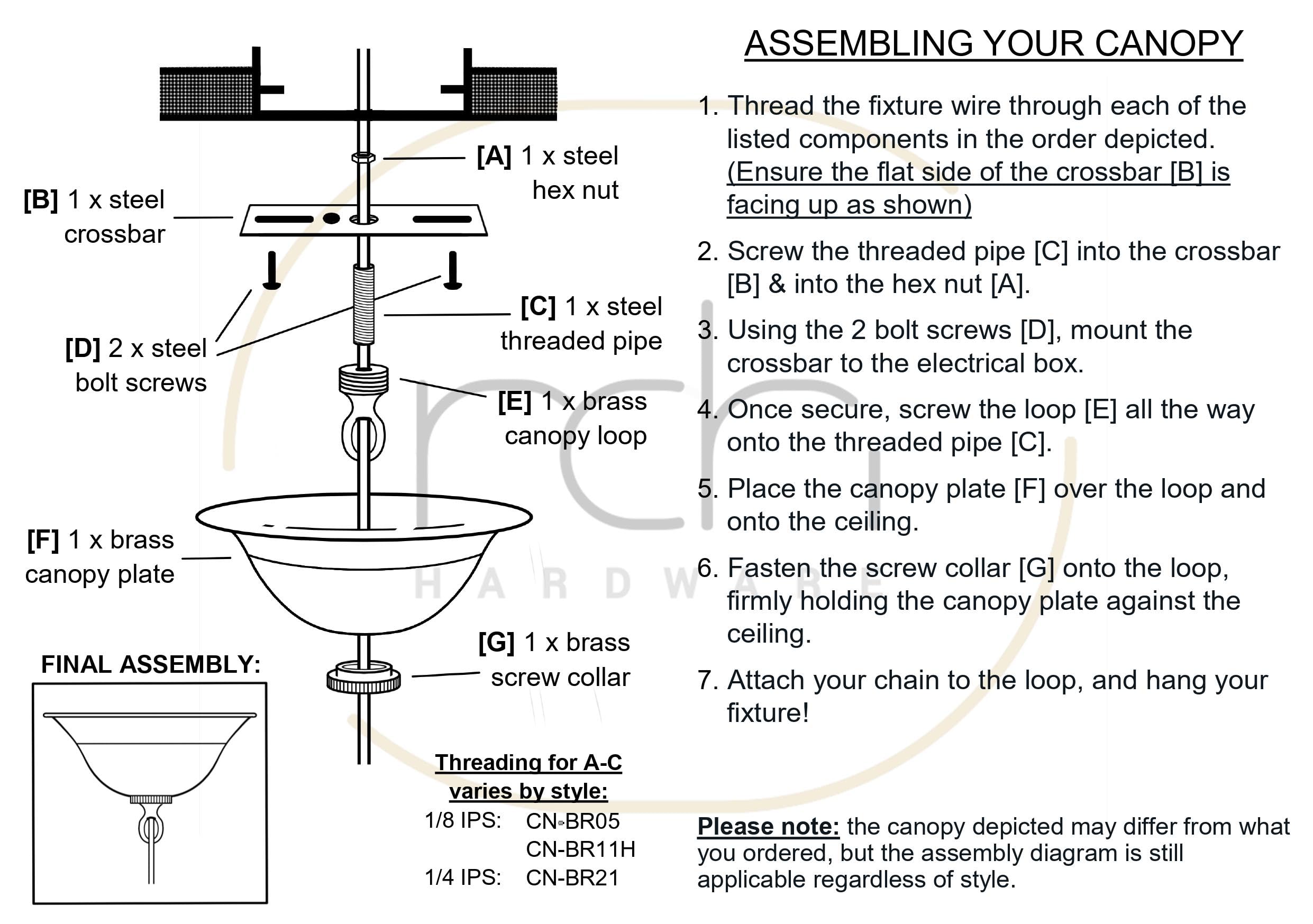 Rch Hardware Cn-Br05-120 Brass Traditional Round Ceiling Canopy, 4.7 Inch, Oil Bronzed Black