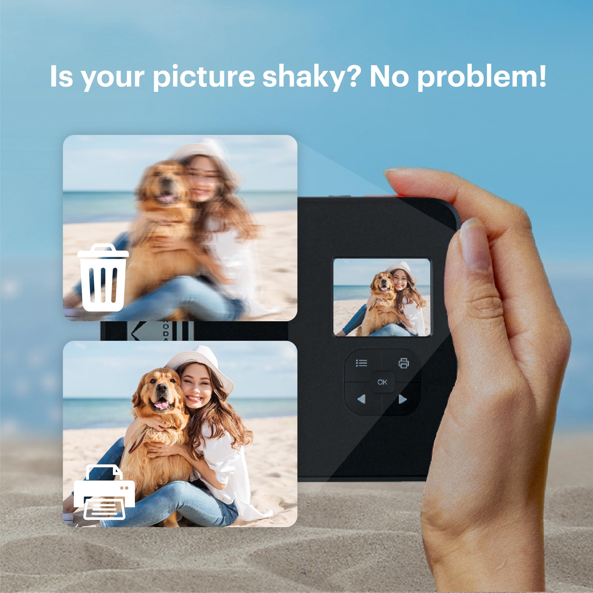 Kodak Mini Shot 3 Retro 4Pass 2-In-1 Instant Digital Camera And Photo Printer (3X3 Inches)