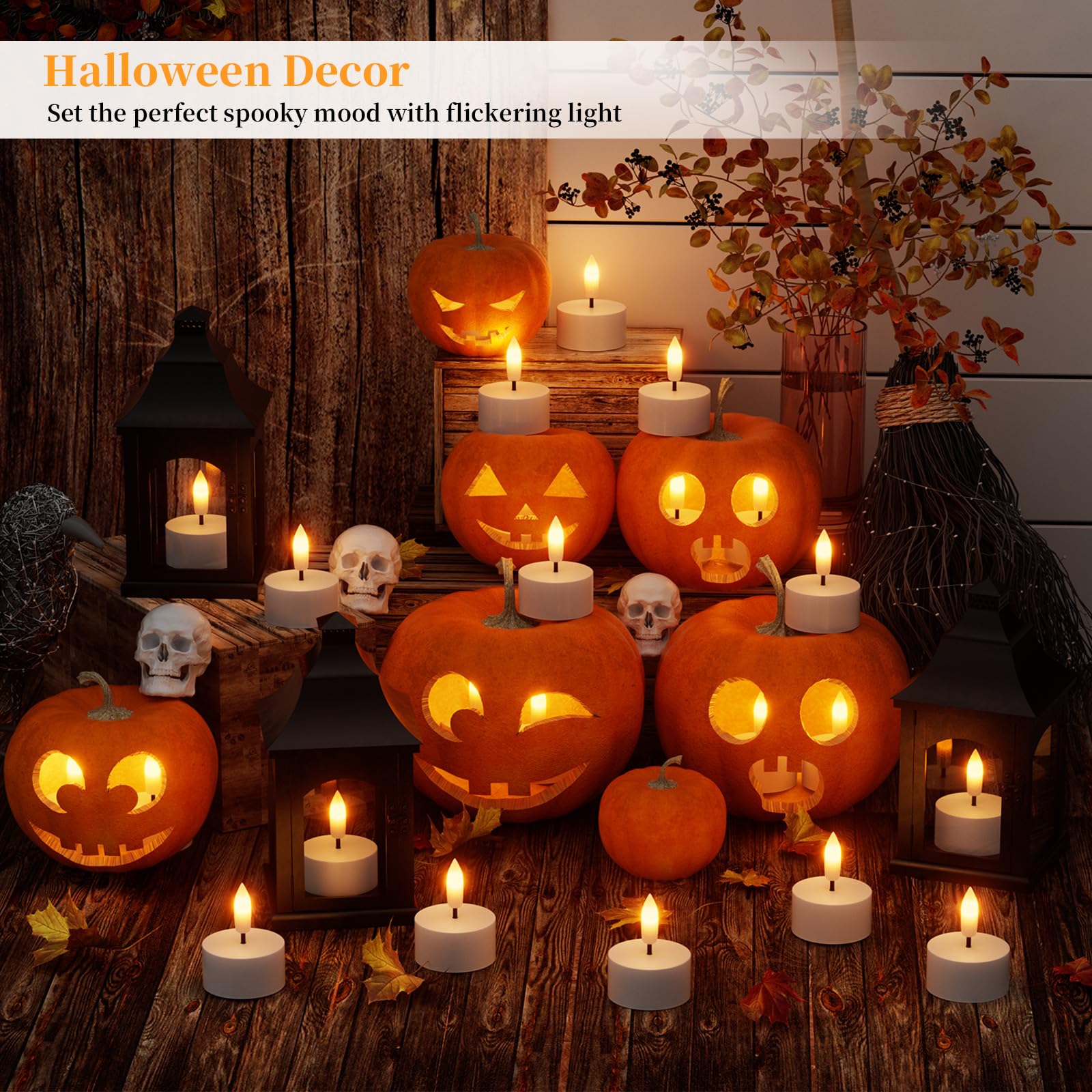 Rechargeable Flameless Tea Lights Candles With Charging Station 12Pcs Battery Tea Lights Candles With Remote & Timer Led Tealigh