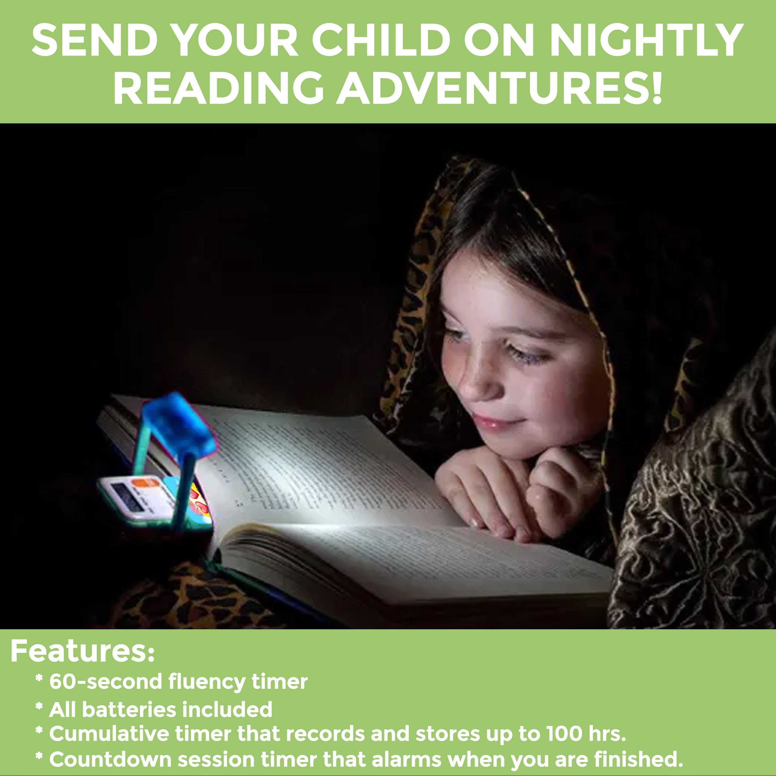 Mark My Time Digital Bookmark And Led Book Light   Timer And Book Mark For Kids With Led Book Light, Cool Bookmarks And Reading