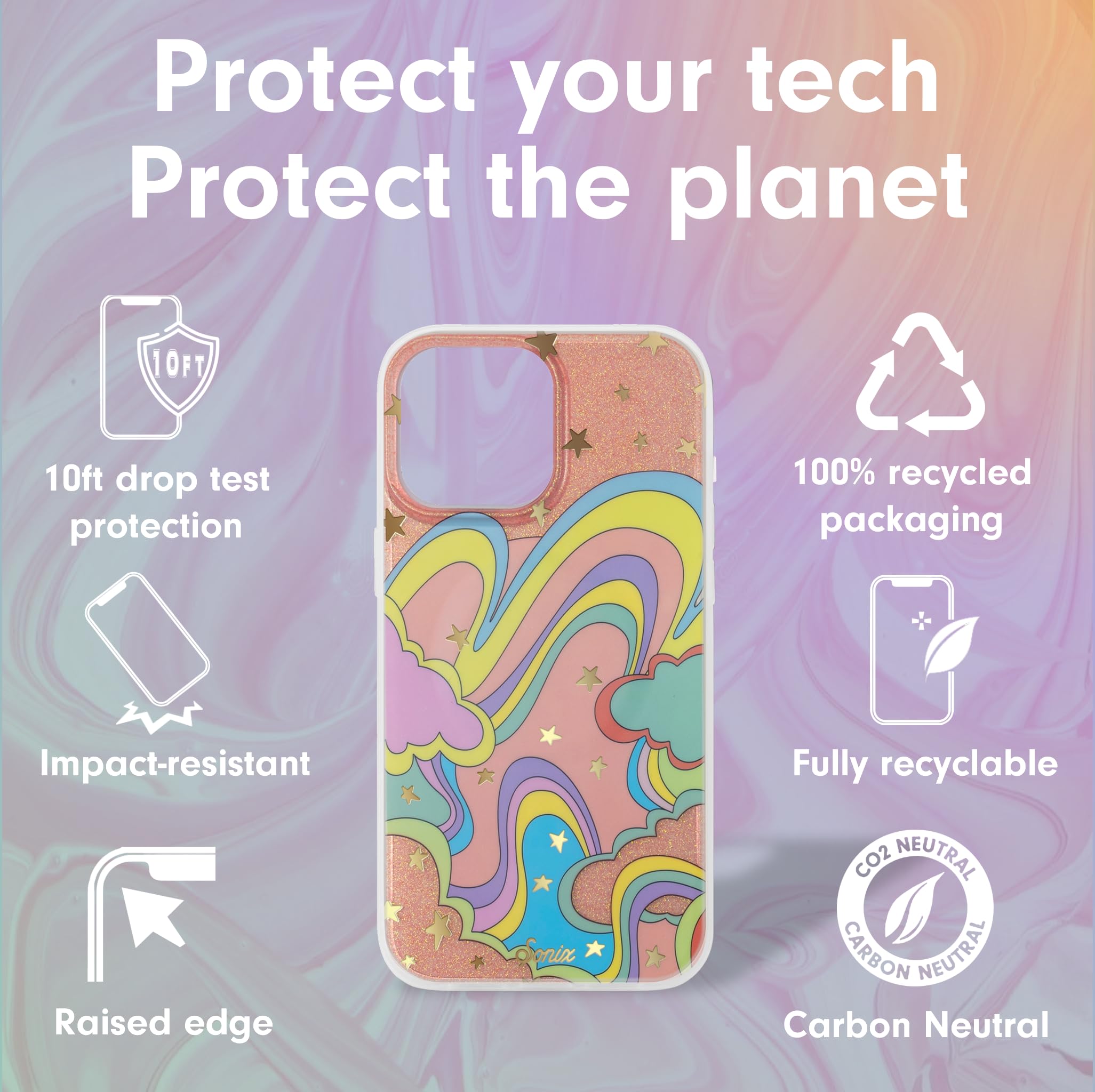 Sonix Case For Iphone 15 Pro Max | Compatible With Magsafe | 10Ft Drop Tested | Illusion