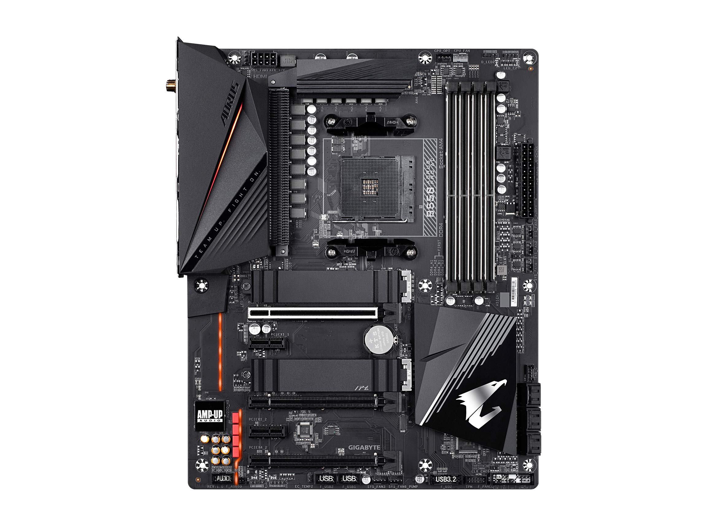 Gigabyte B550 Aorus Pro Ac (Am4 Amd/B550/Atx/Dual M.2/Sata 6Gb/S/Usb 3.2 Gen 2/Intel Dual Band 802.11Ac Wifi/2.5 Gbe Lan/Pcie 4.