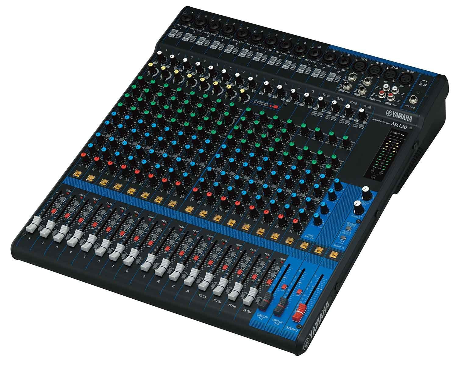 Yamaha Mg20 20 Input 6 Bus Mixer,Black