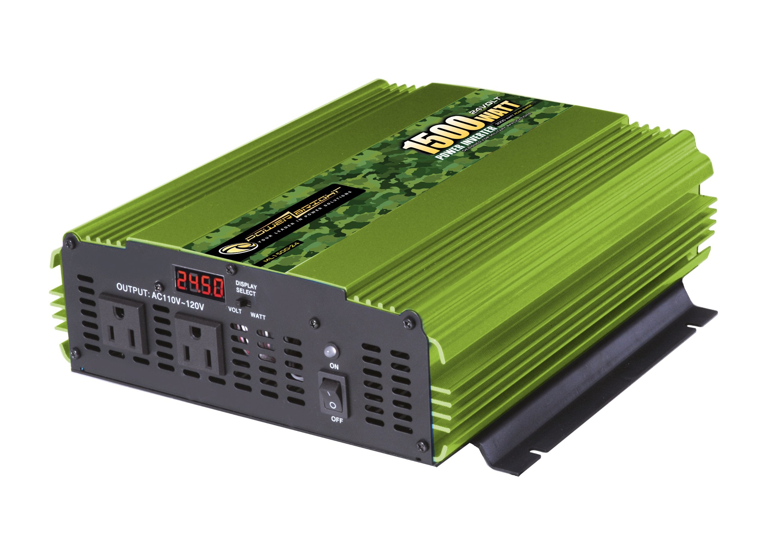 Power Bright Ml1500 24 1500 Watt 24 Volt Dc To 110 Volt Ac Power Inverter