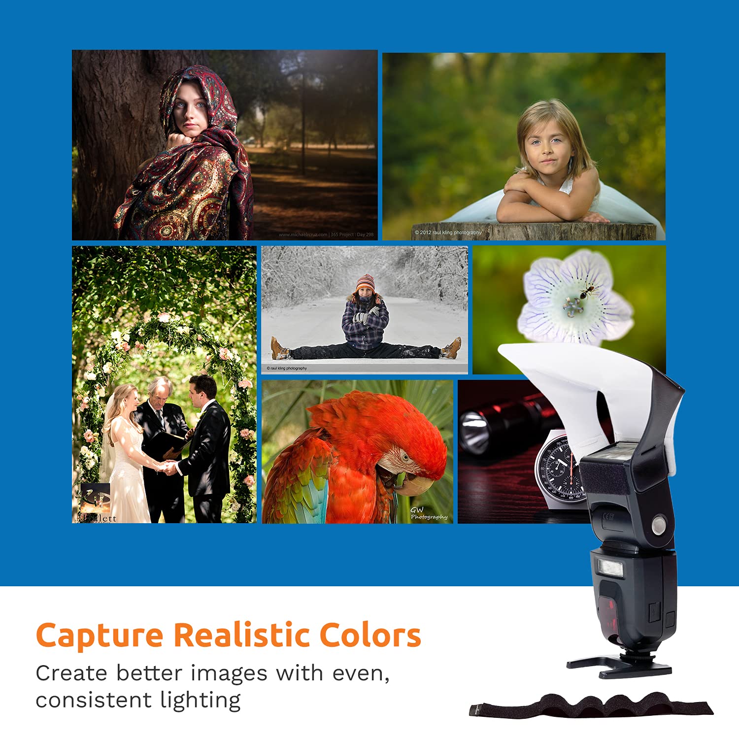 Lumiquest Flash Pocket Bouncer, Flash Diffuser With Ultrastrap, Universal Classic Design For External Camera Flashes, Photograph