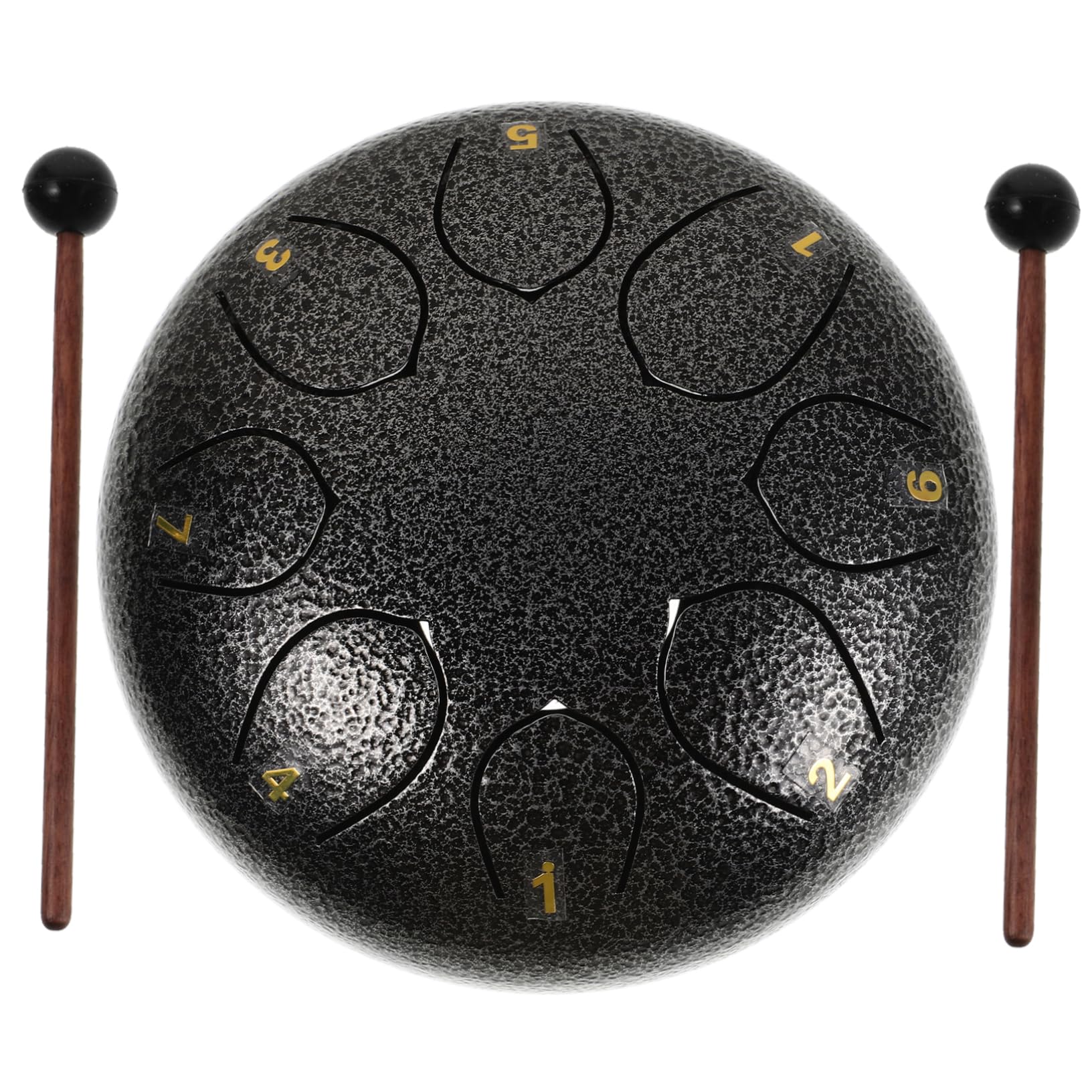 Hemoton Steel Tongue Drum Rain Chime Hand Drum For Boy Girl Includes Mallets Carry Bag For Meditation Musical Learning And Mindf