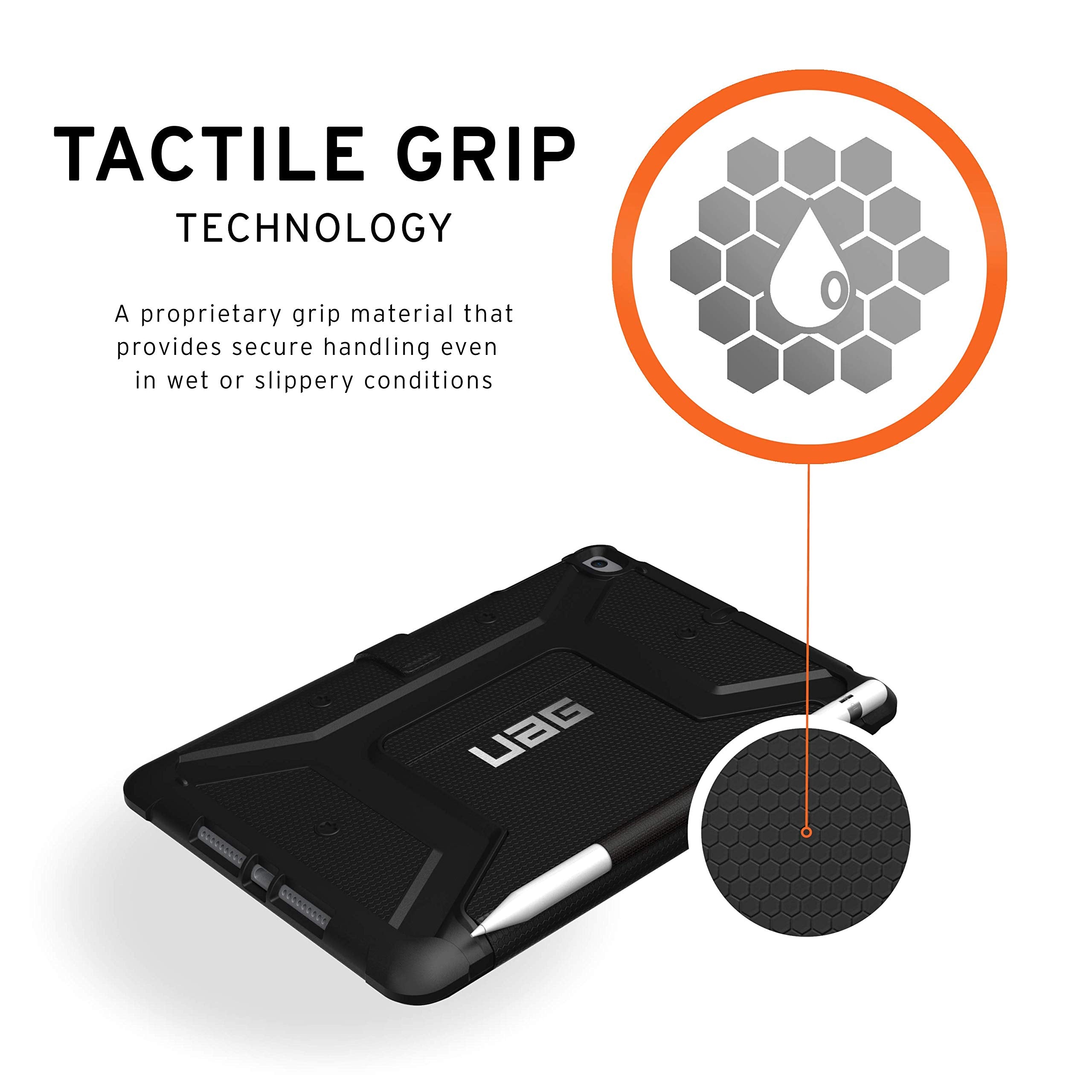 Uag Folio Ipad Mini (5Th Gen, 2019) Case Metropolis Feather-Light Rugged [Black] Military Drop Tested Ipad Cover With Apple Penc