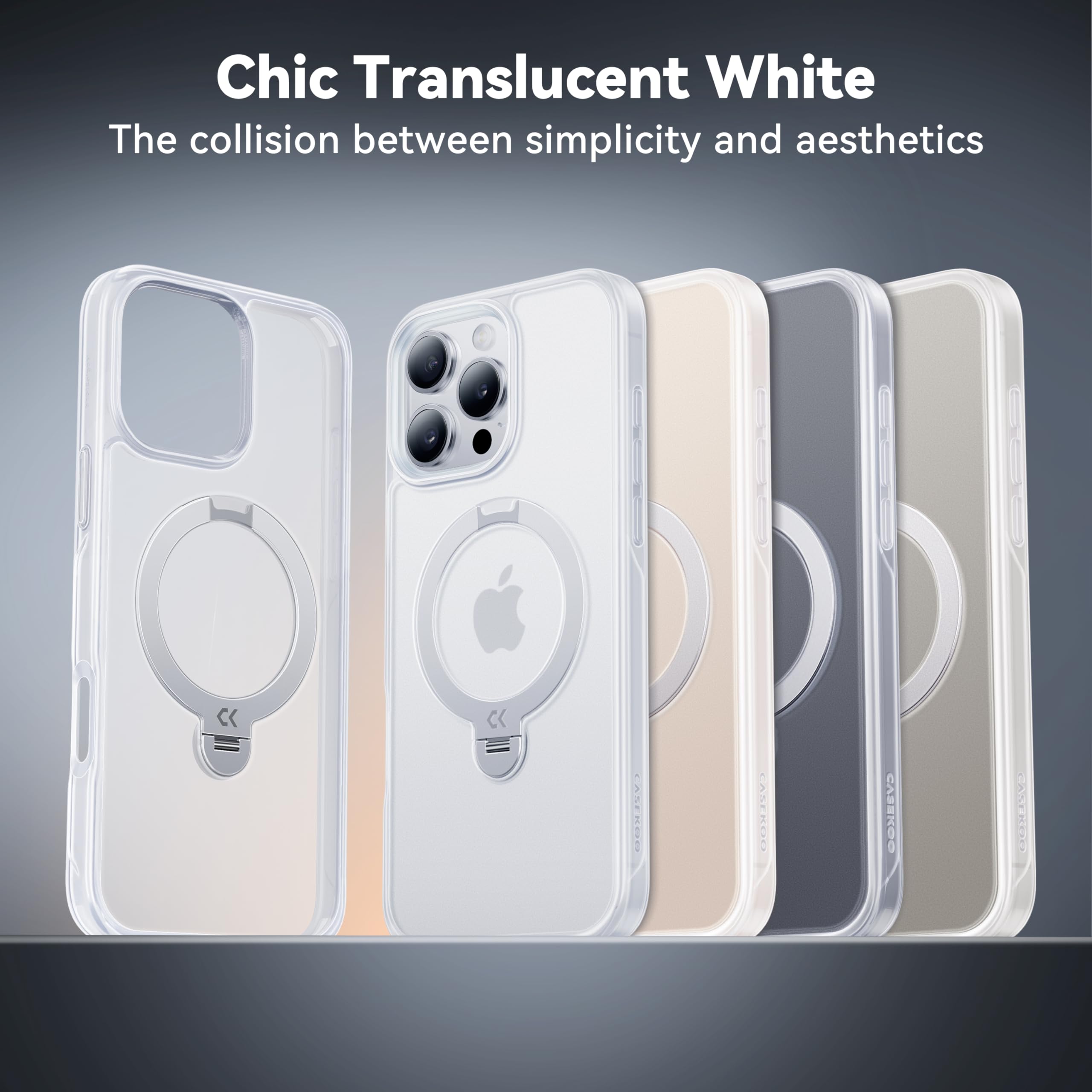 Casekoo For Iphone 16 Pro Case With 360 Upgraded Rotatable Magnetic Stand [Military Drop Protection] [Compatible With Magsafe] S