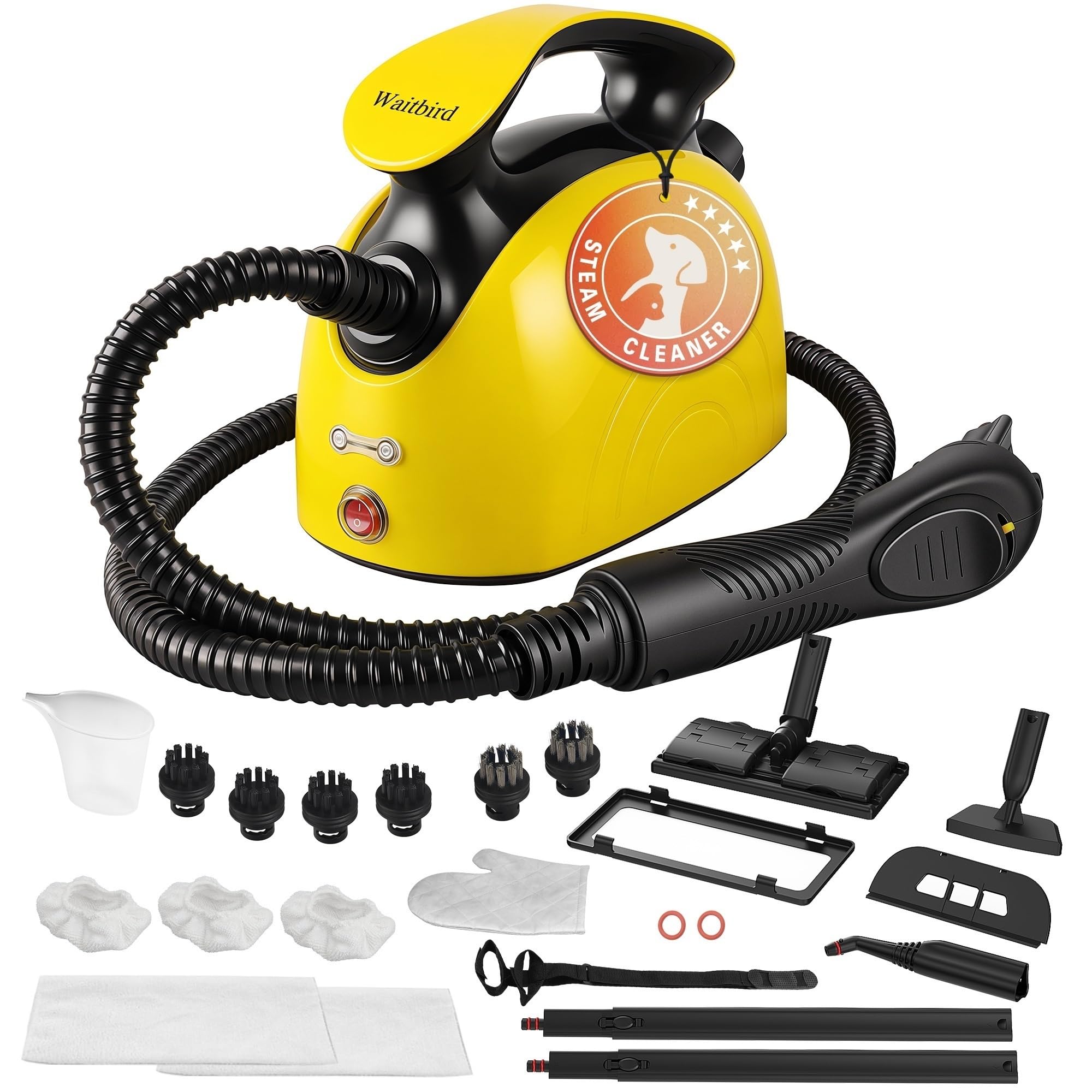 Waitbird 275F Steam Cleaner for Grout and Tile, 4.5 Bar Steamer for Home