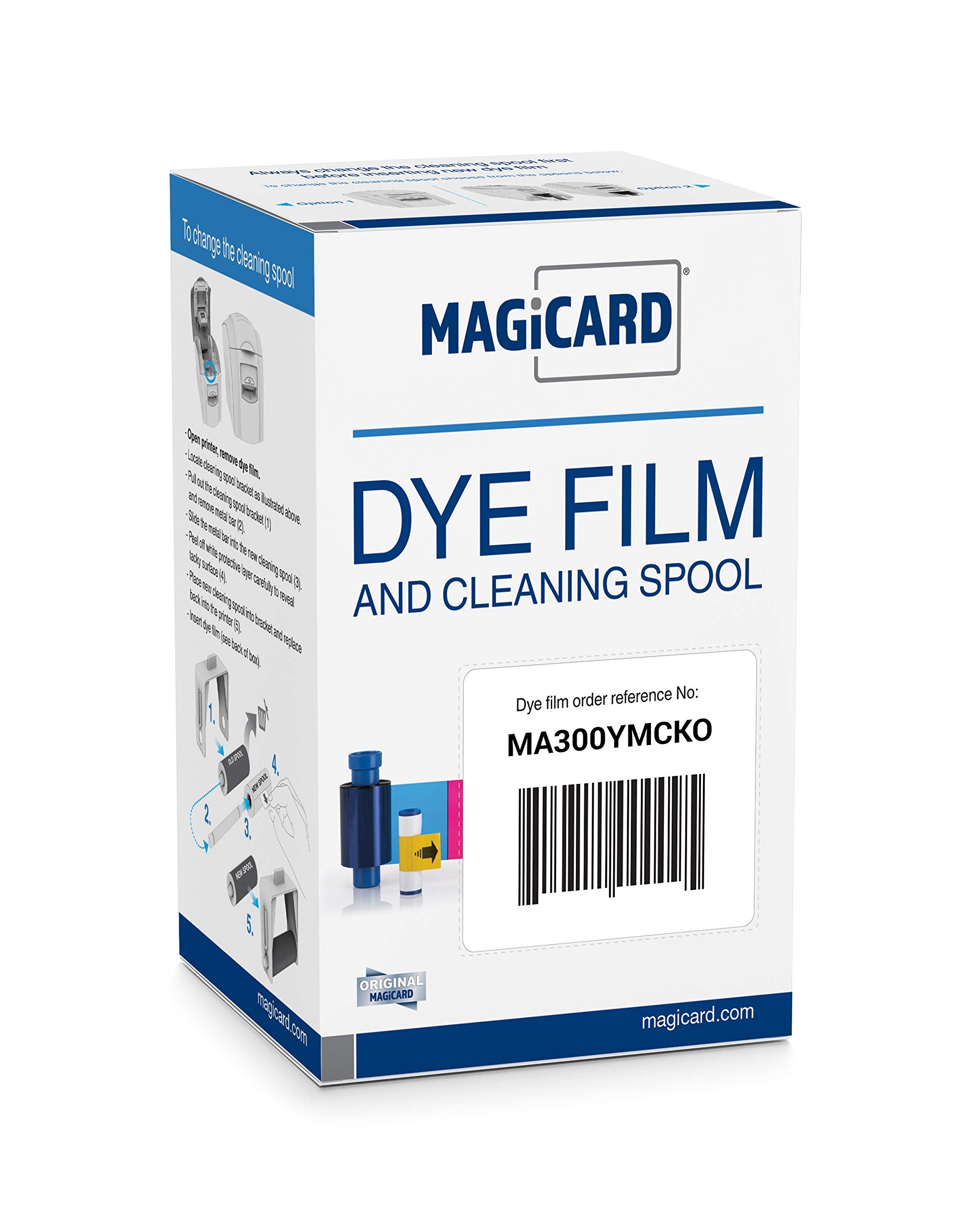 Magicard Ma300Ymcko Color Ribbon Kit (Ymcko, 300 Prints) For Enduro, Rio Pro, And Pronto Series Card Printers Straight From Manu