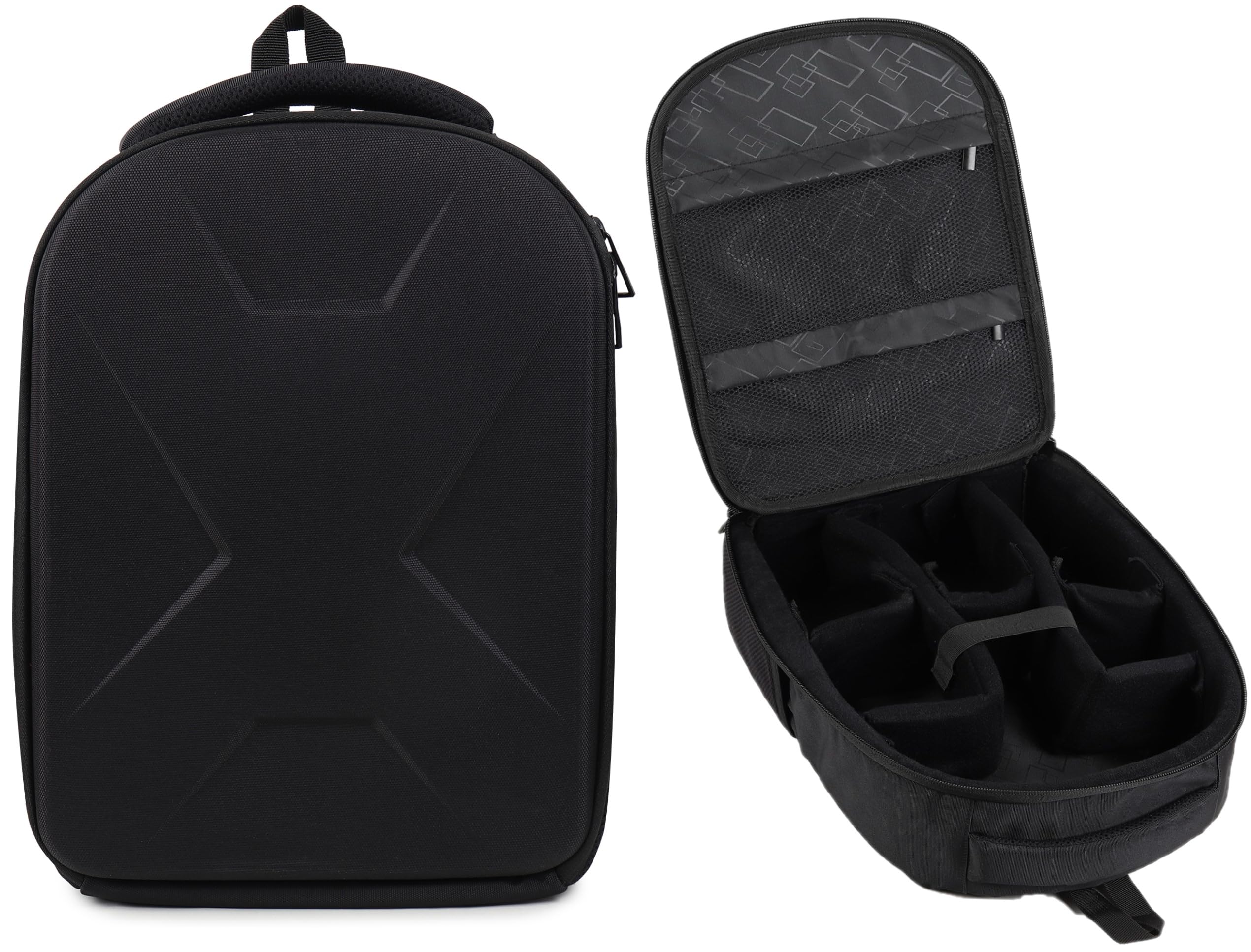 Gadgetbite Camera Bag Hardshell Water Resistant Professional Camera Backpack With Rain Cover Customizable Shockproof Lens Pocket