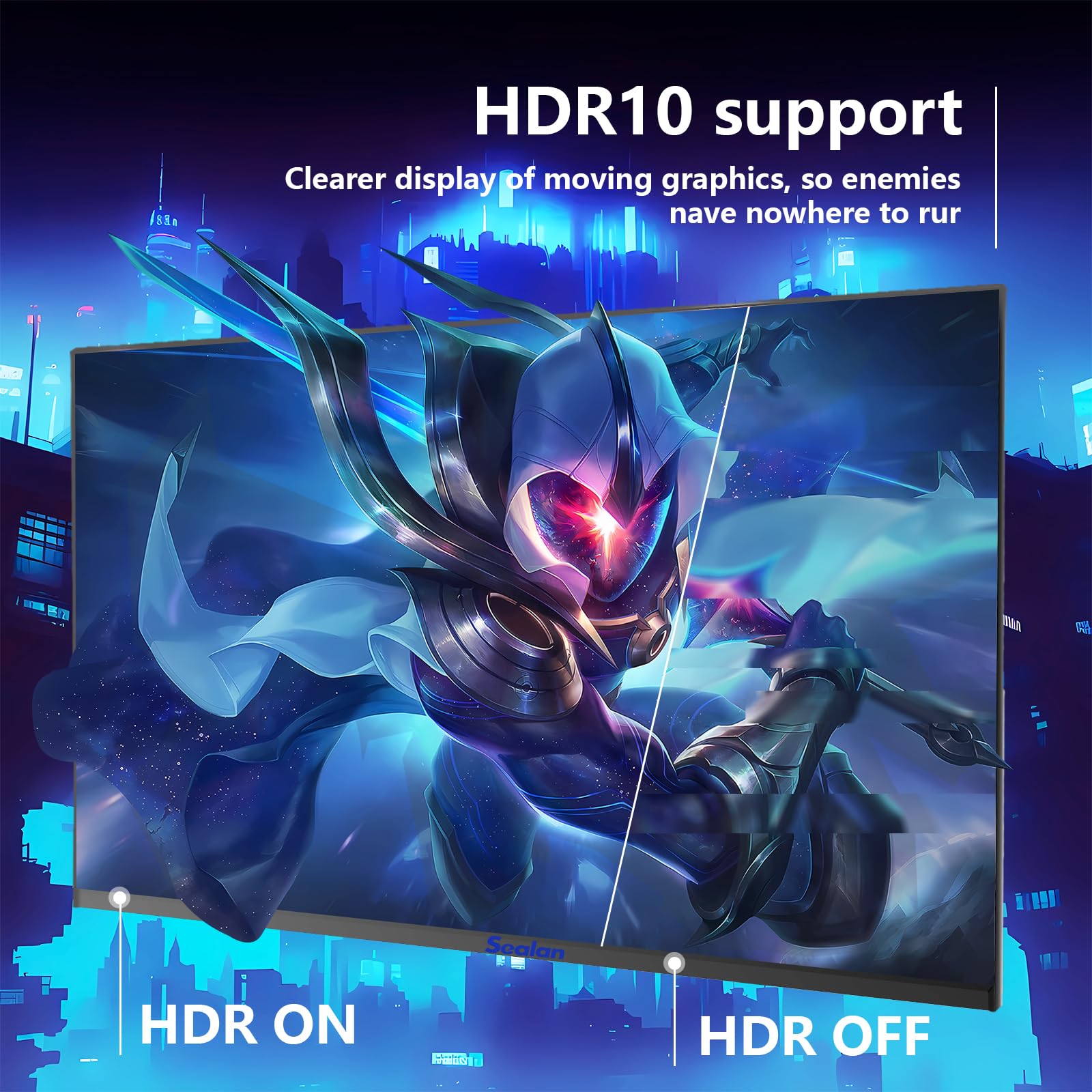 Sealan 27 Inch Gaming Monitor 180Hz Fhd 1080P Pc Monitors 1Ms Gtg Vertical With Freesync Eye-Care Technology Hdmi, Displayport ,