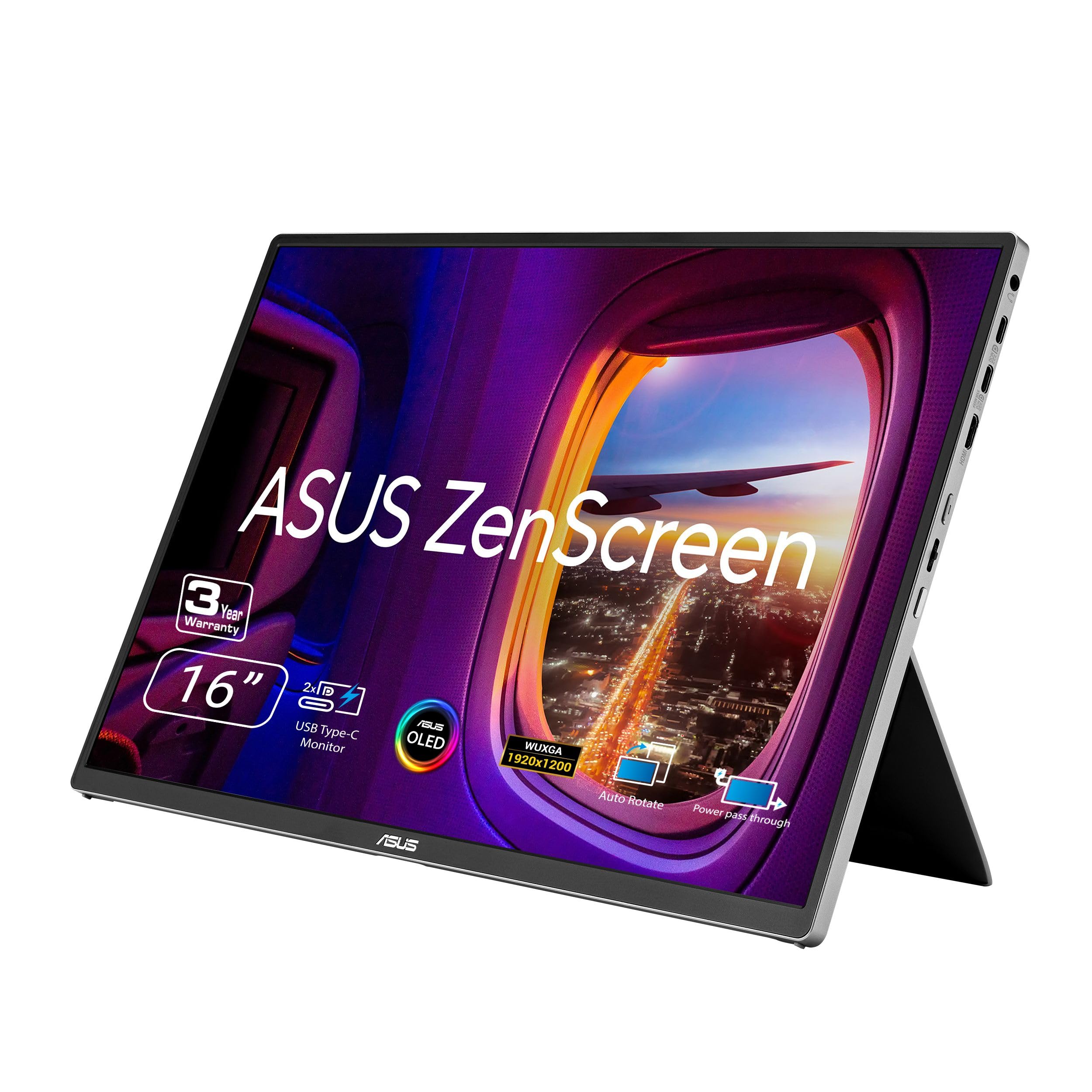 ASUS MN MQ16FC 16 OLED 1920x1200 16:10 1ms 60Hz 2xUSBC Mini HDMI Retail