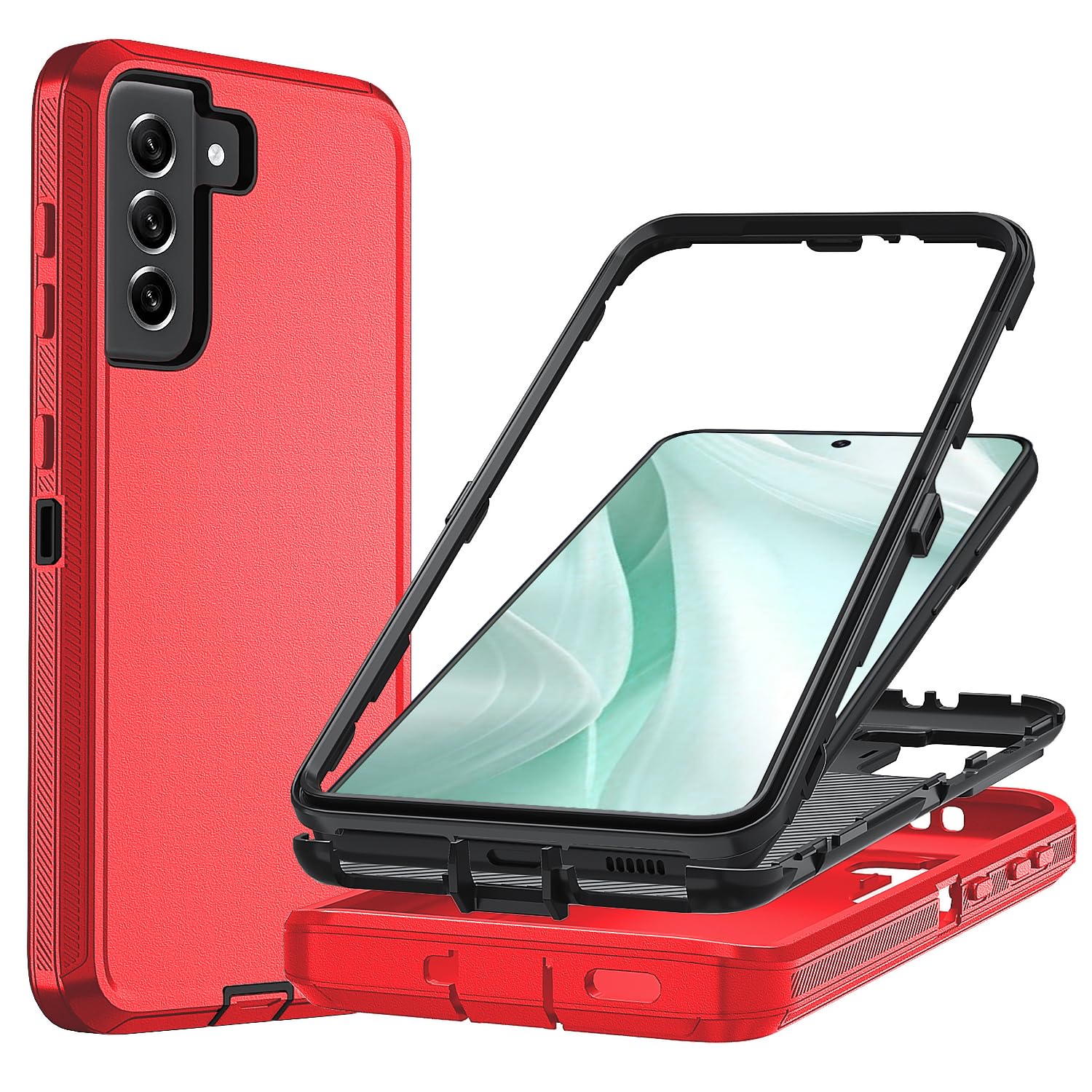 Ylzhe for Phone Case Samsung S21 Plus,[No Screen Protector] Heavy Duty Protective Cases Galaxy S21 Plus 5G Case,3 in 1 Shockproo